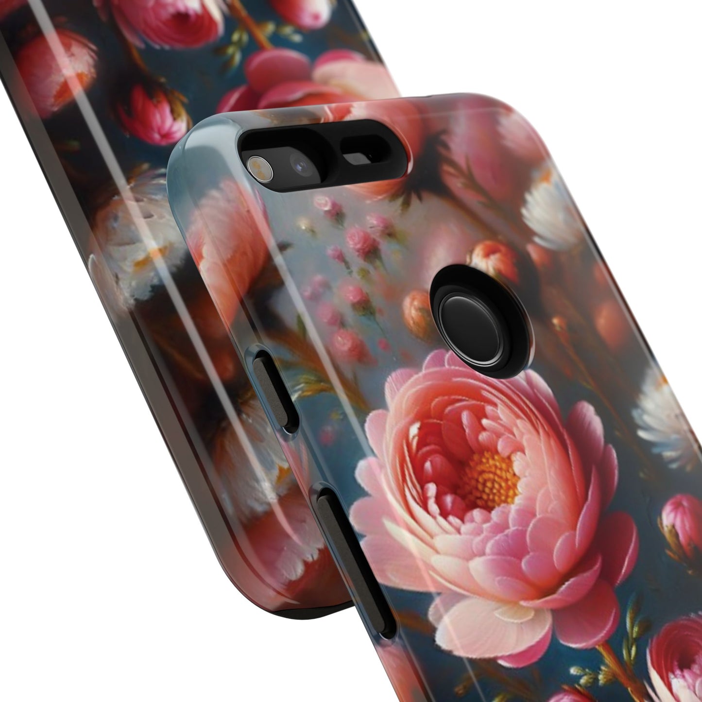 Pixel Me Floral Tough Phone Case - Elegant Protective Design for Flower Lovers