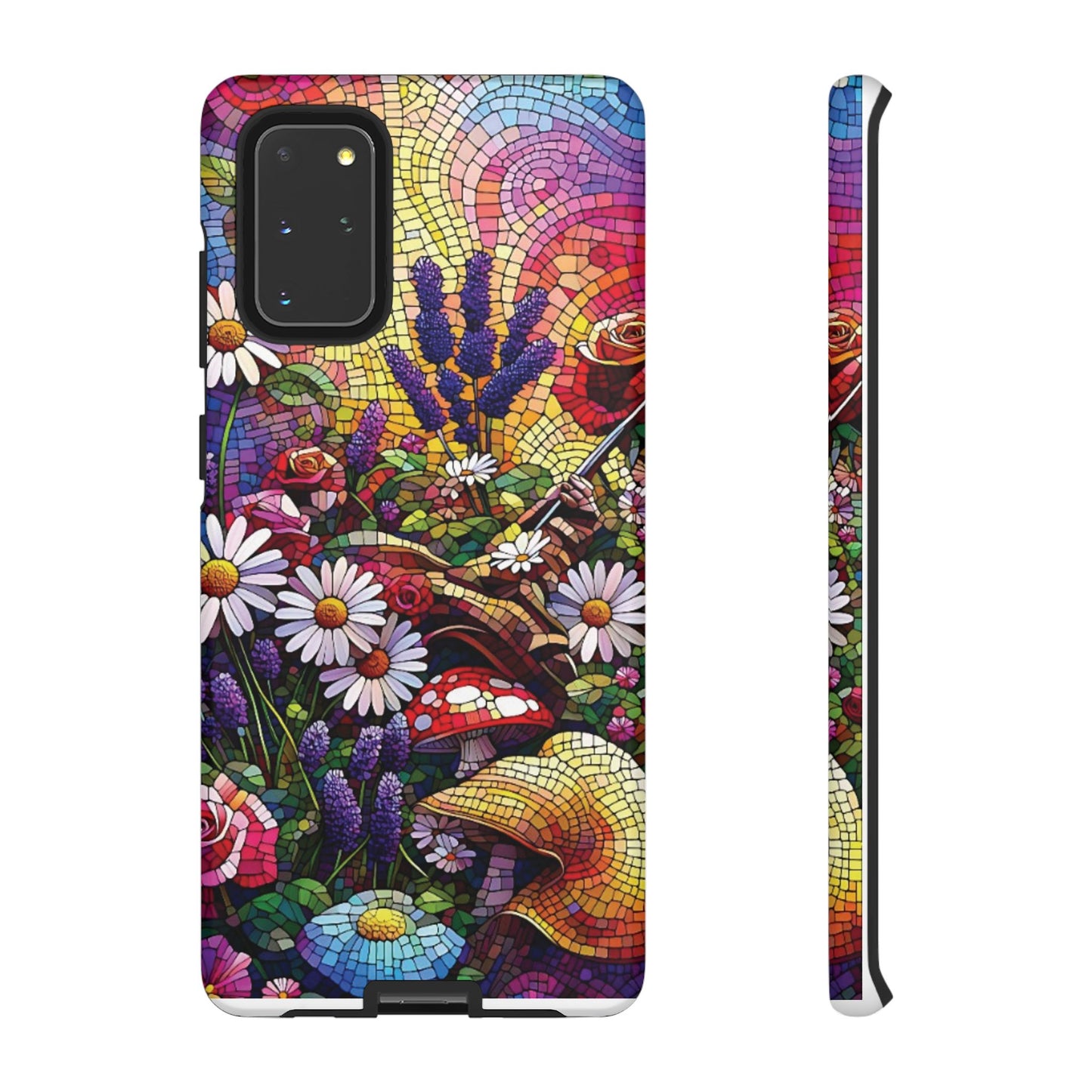 All things Samsung Vibrant Mosaic Floral Phone Case - Tough Cases for Nature Lovers