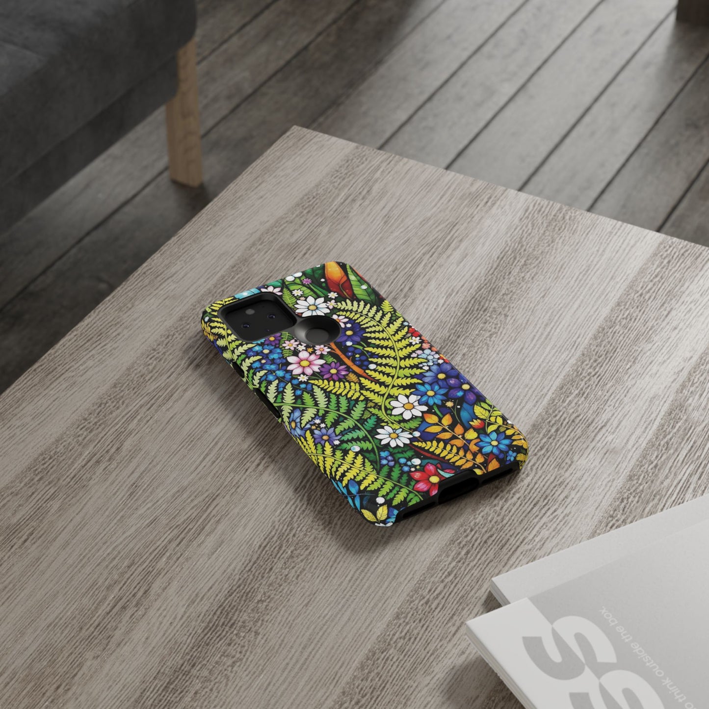 Pixel Me Floral Tough Phone Case - Vibrant Nature Design