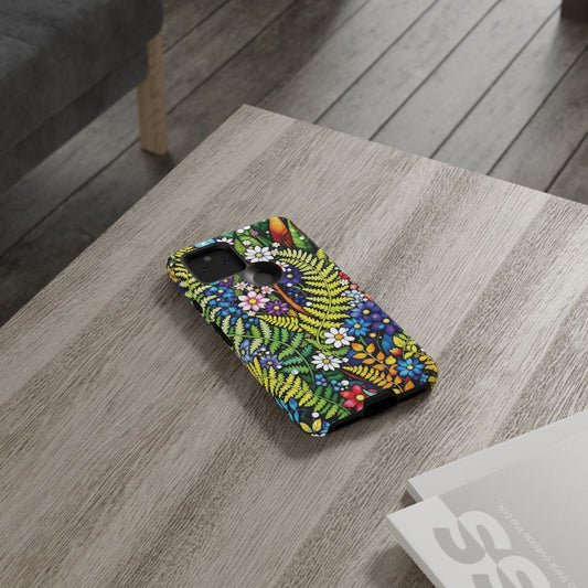 Pixel Me Floral Tough Phone Case - Vibrant Nature Design