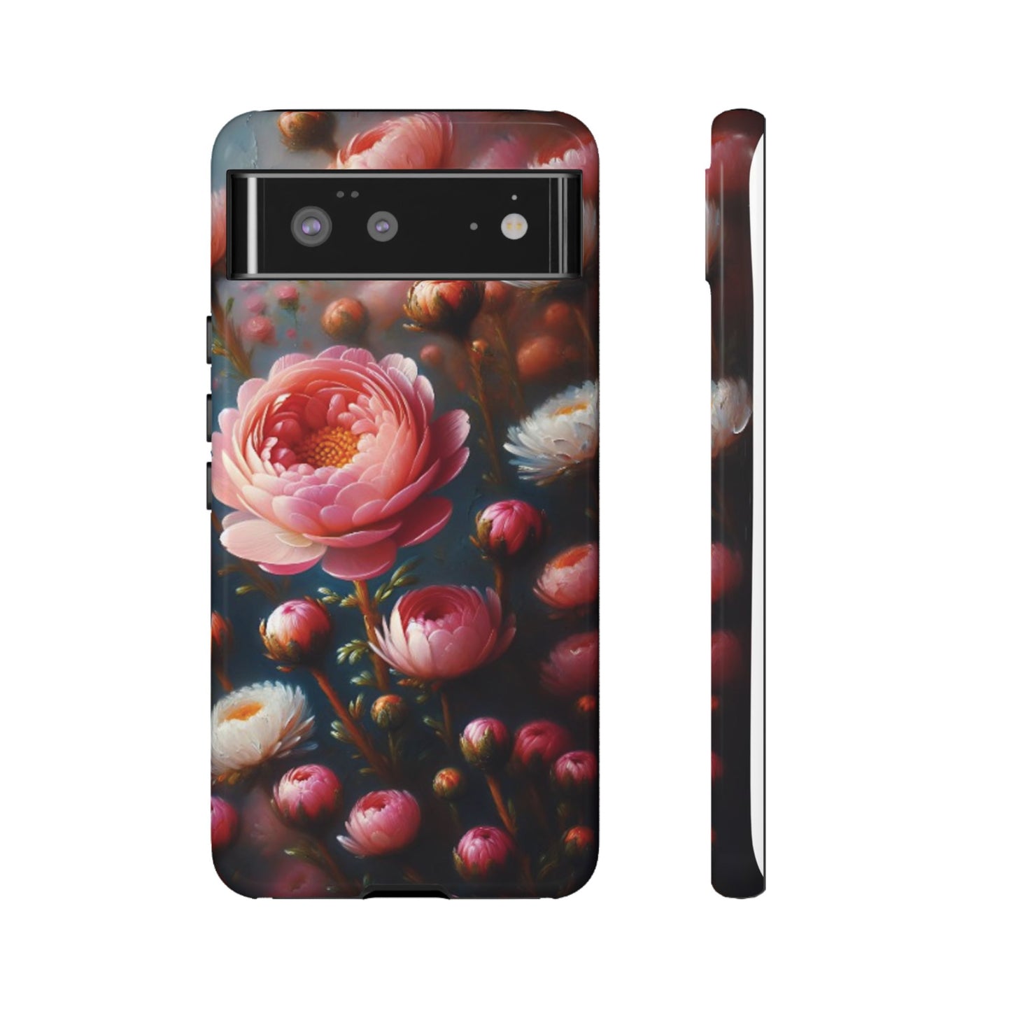 Pixel Me Floral Tough Phone Case - Elegant Protective Design for Flower Lovers