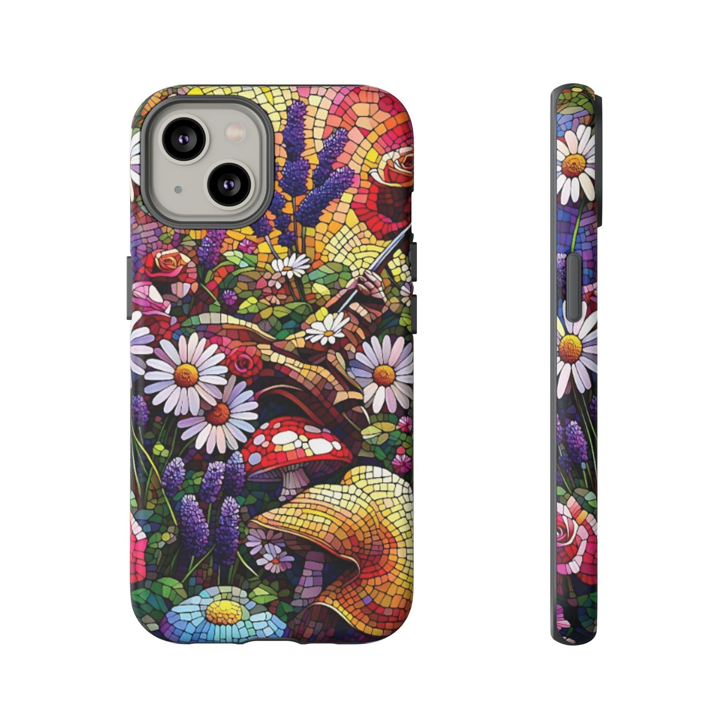 iPhone Lovers Vibrant Mosaic Floral Phone Case - Tough Cases with Vibrant Floral Design