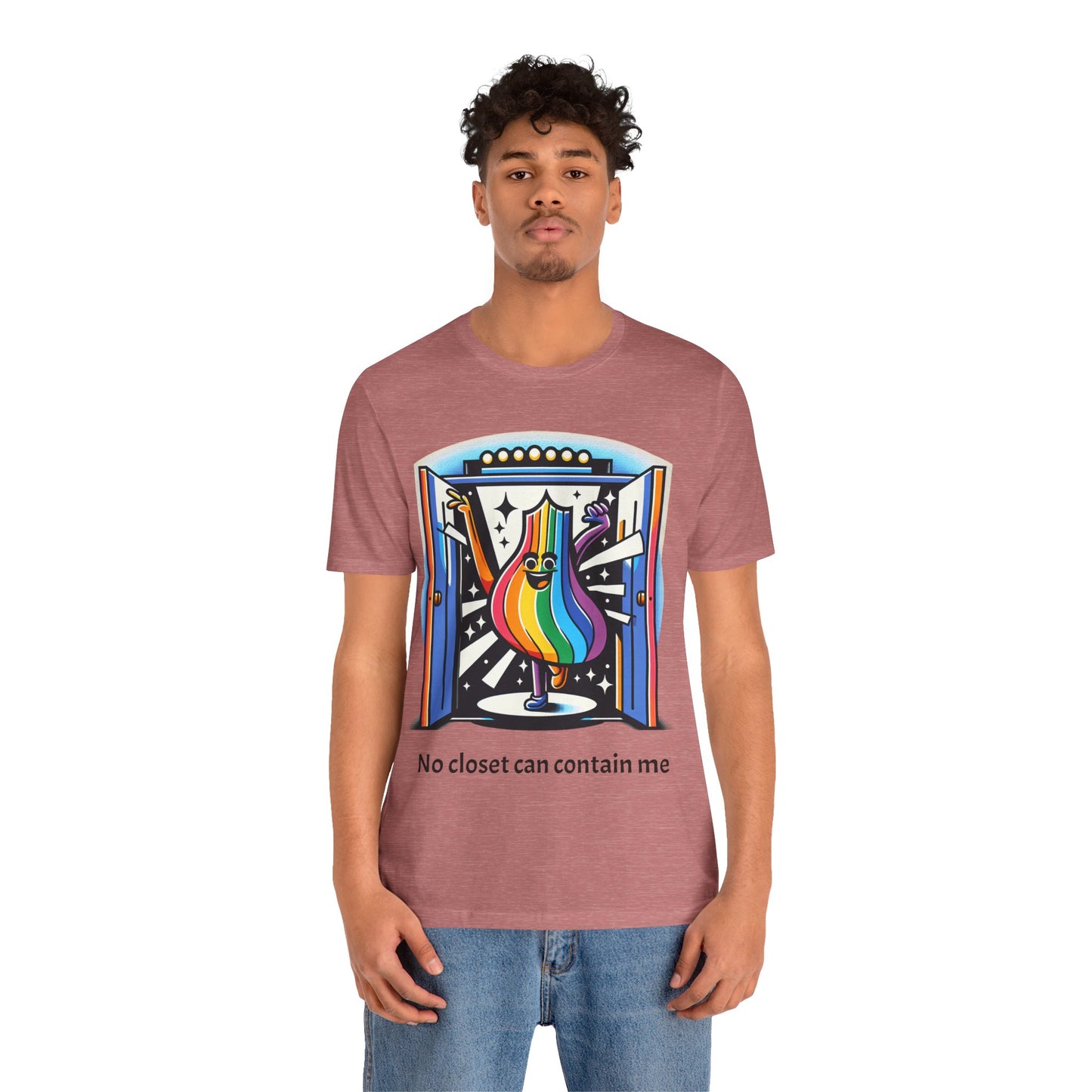 Loud and Proud-Pride Unisex Short Sleeve Tee - "No Closet Can Contain Me"