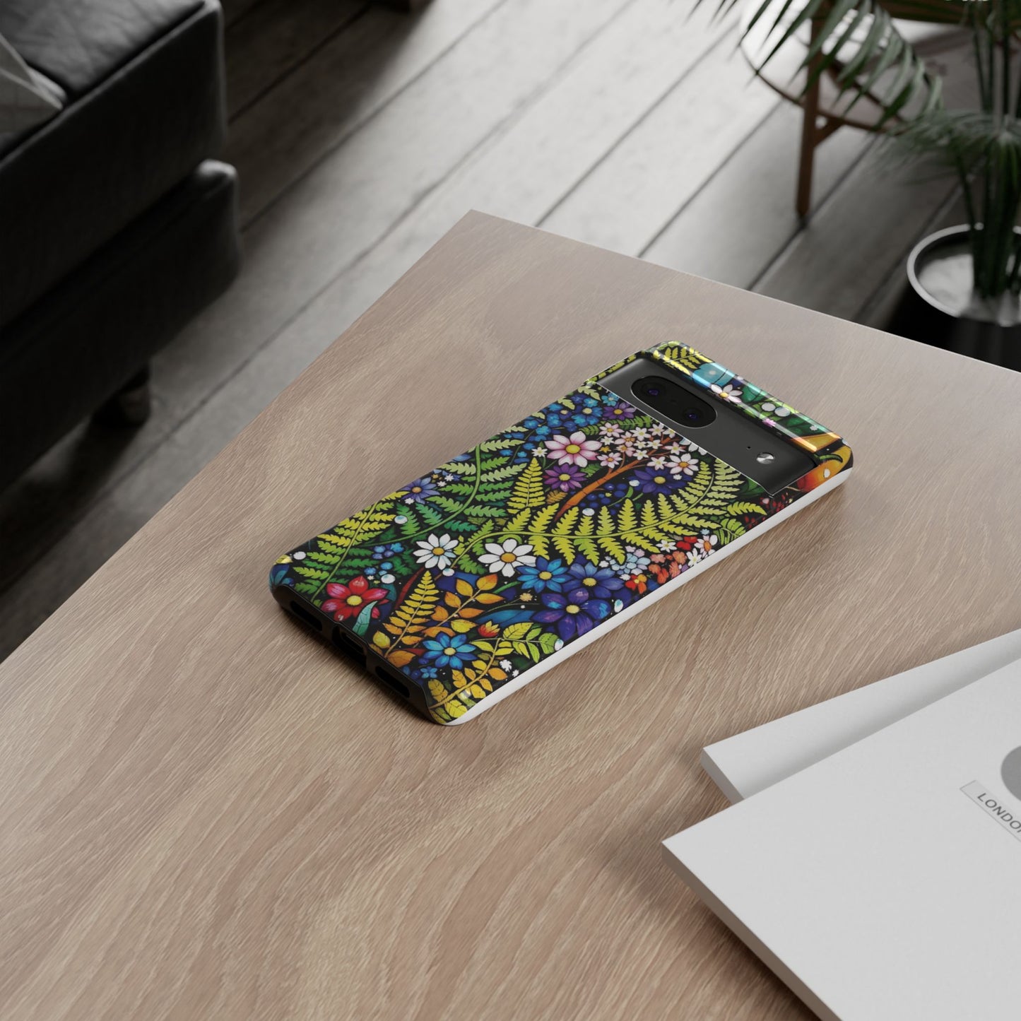 Pixel Me Floral Tough Phone Case - Vibrant Nature Design