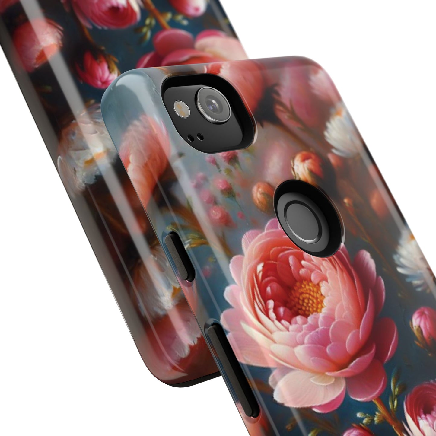 Pixel Me Floral Tough Phone Case - Elegant Protective Design for Flower Lovers
