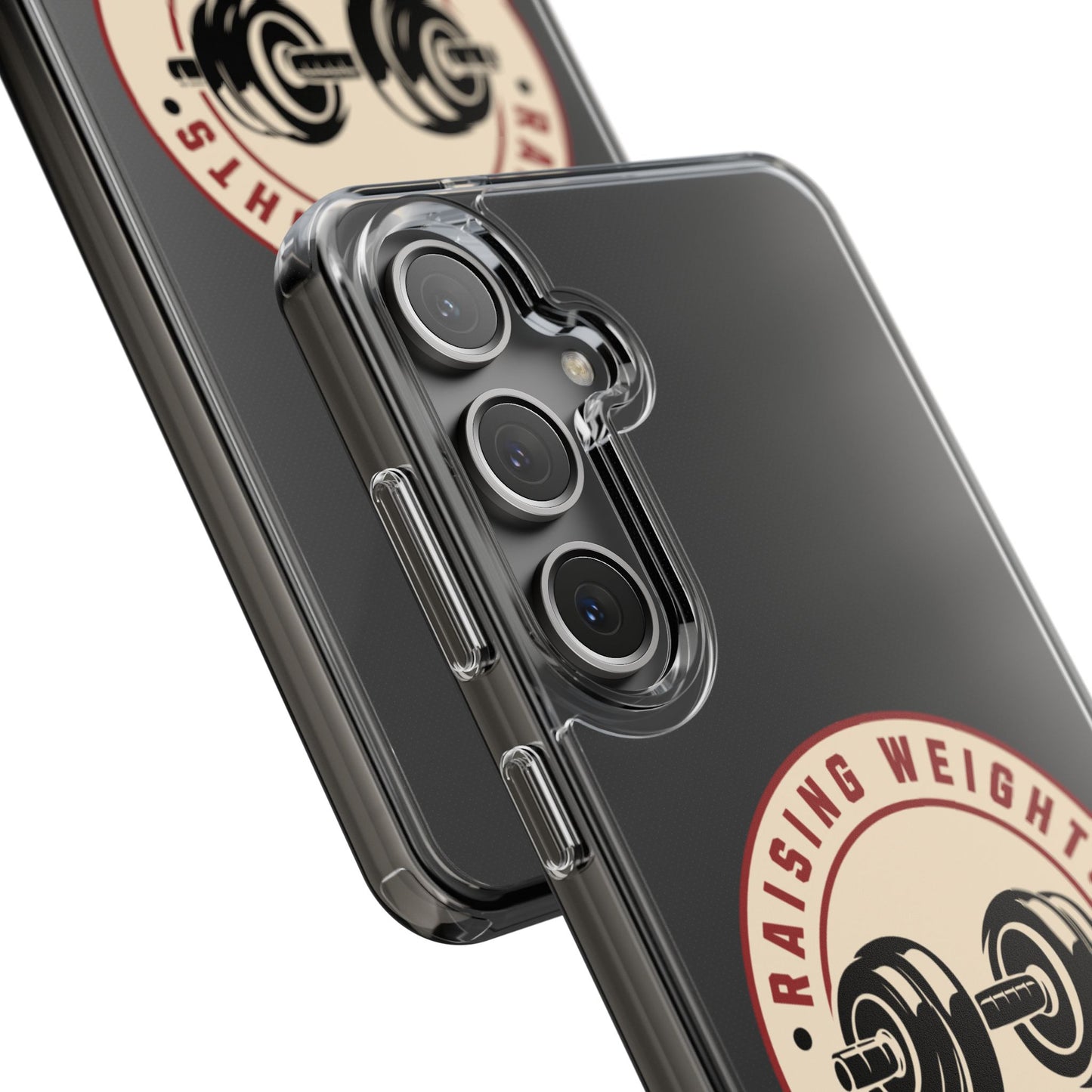 All Things Samsung Raising Weights and Heart Rates Phone Case