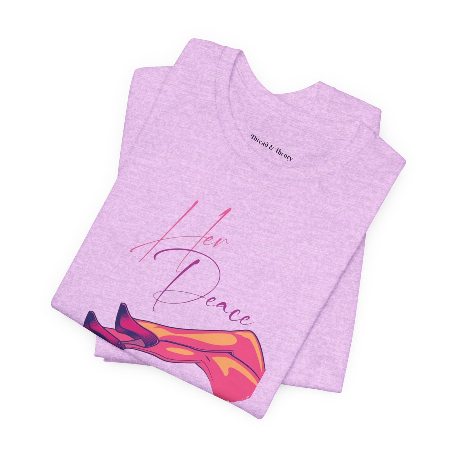 Her Peace Unisex Short Sleeve Tee - Vibrant Graphic Tee for Lovers