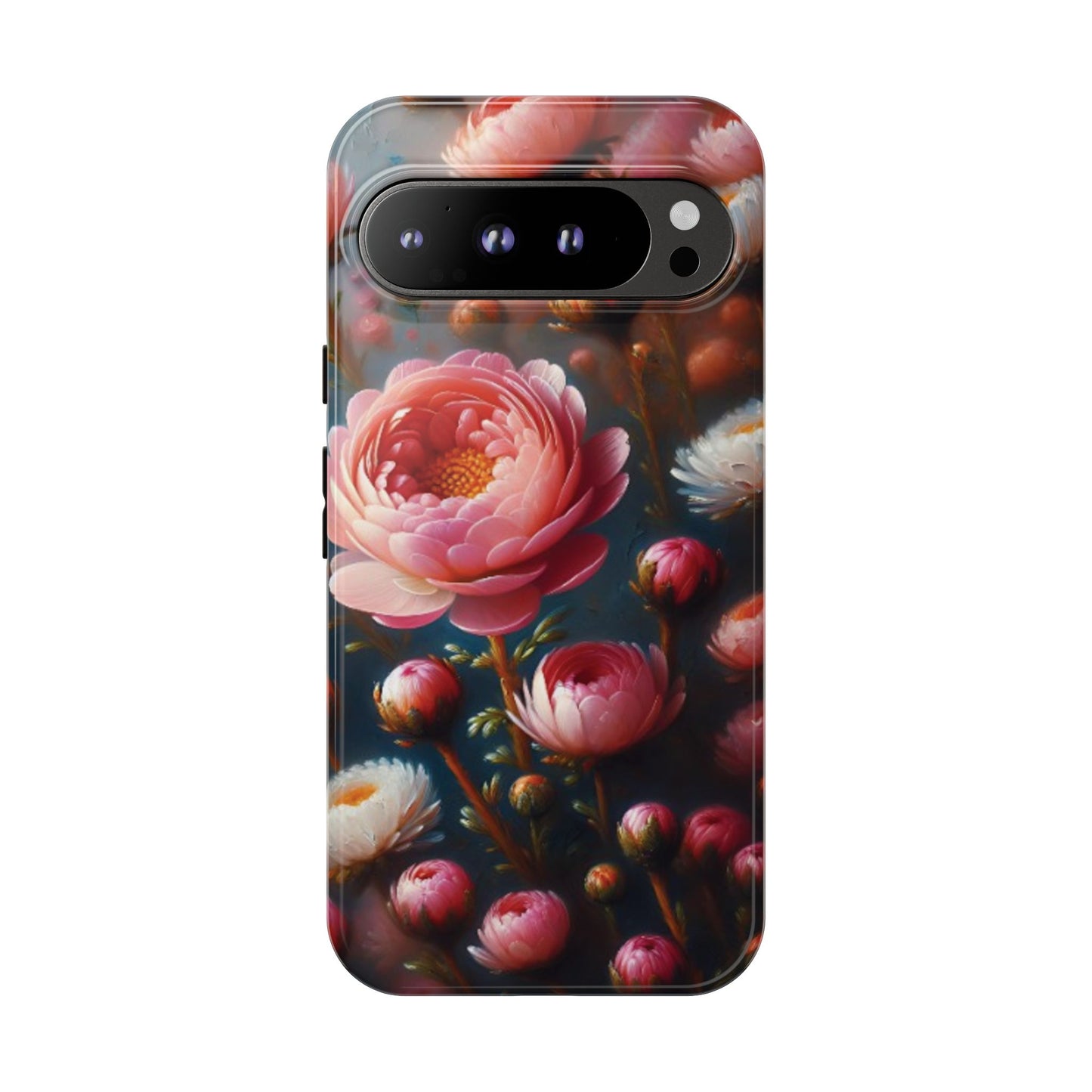 Pixel Me Floral Tough Phone Case - Elegant Protective Design for Flower Lovers