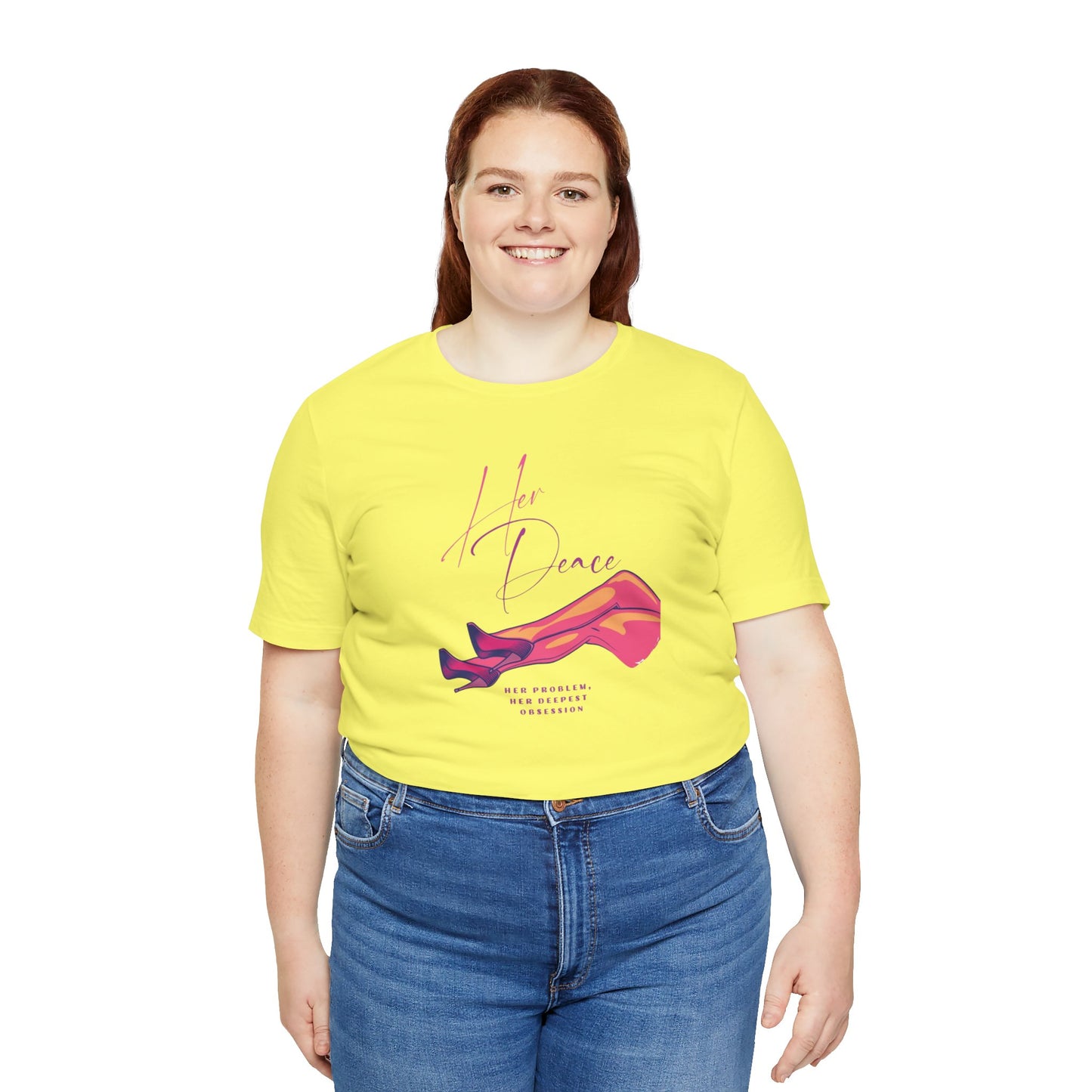 Her Peace Unisex Short Sleeve Tee - Vibrant Graphic Tee for Lovers