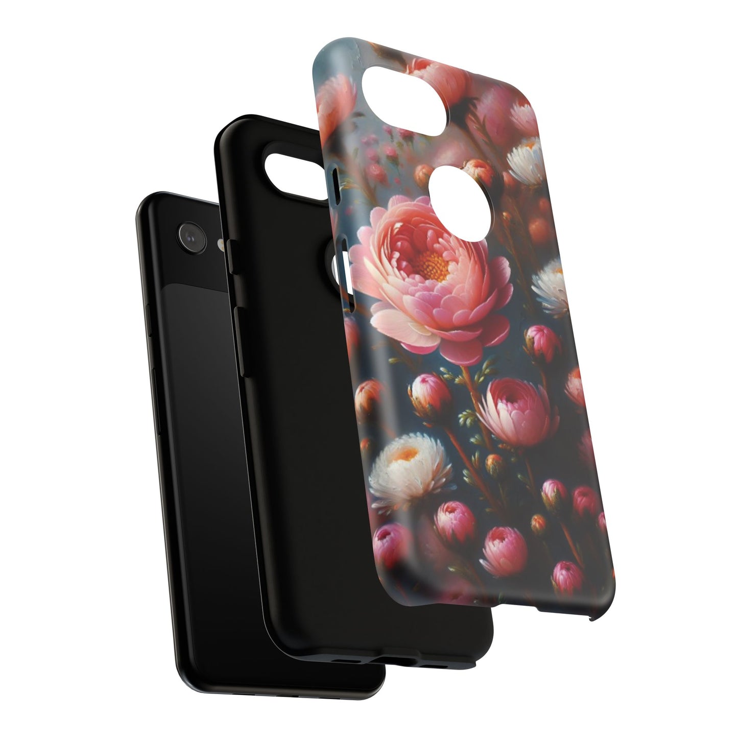 Pixel Me Floral Tough Phone Case - Elegant Protective Design for Flower Lovers