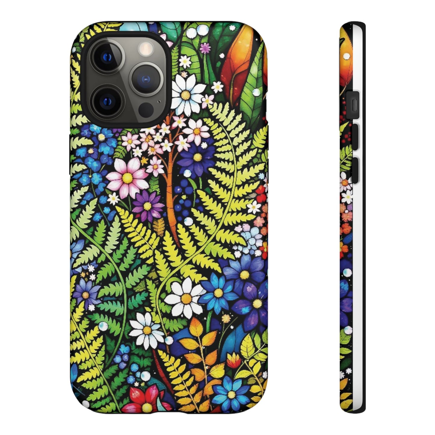 iPhone Lovers Floral Tough Phone Case - Vibrant Nature Design