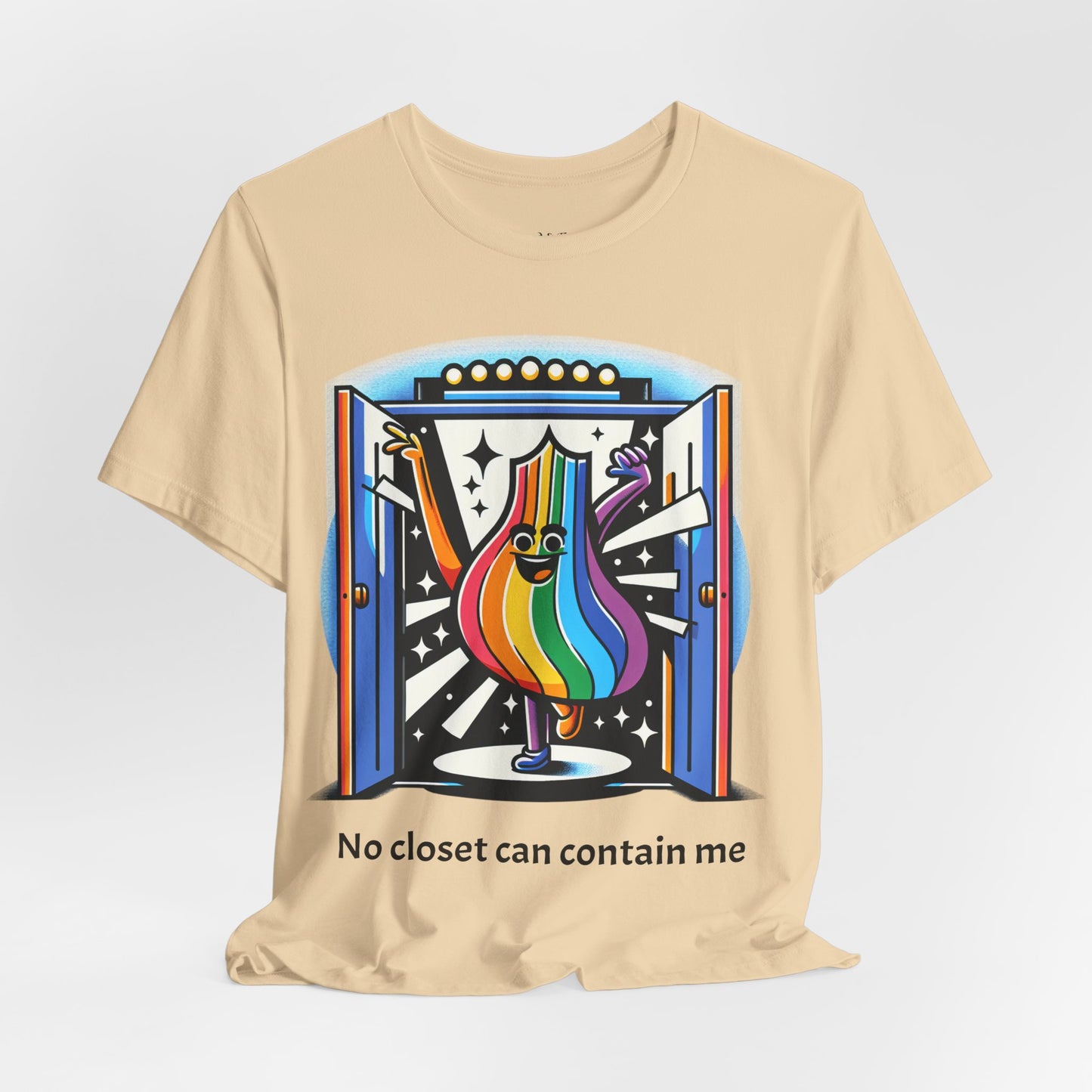 Loud and Proud-Pride Unisex Short Sleeve Tee - "No Closet Can Contain Me"