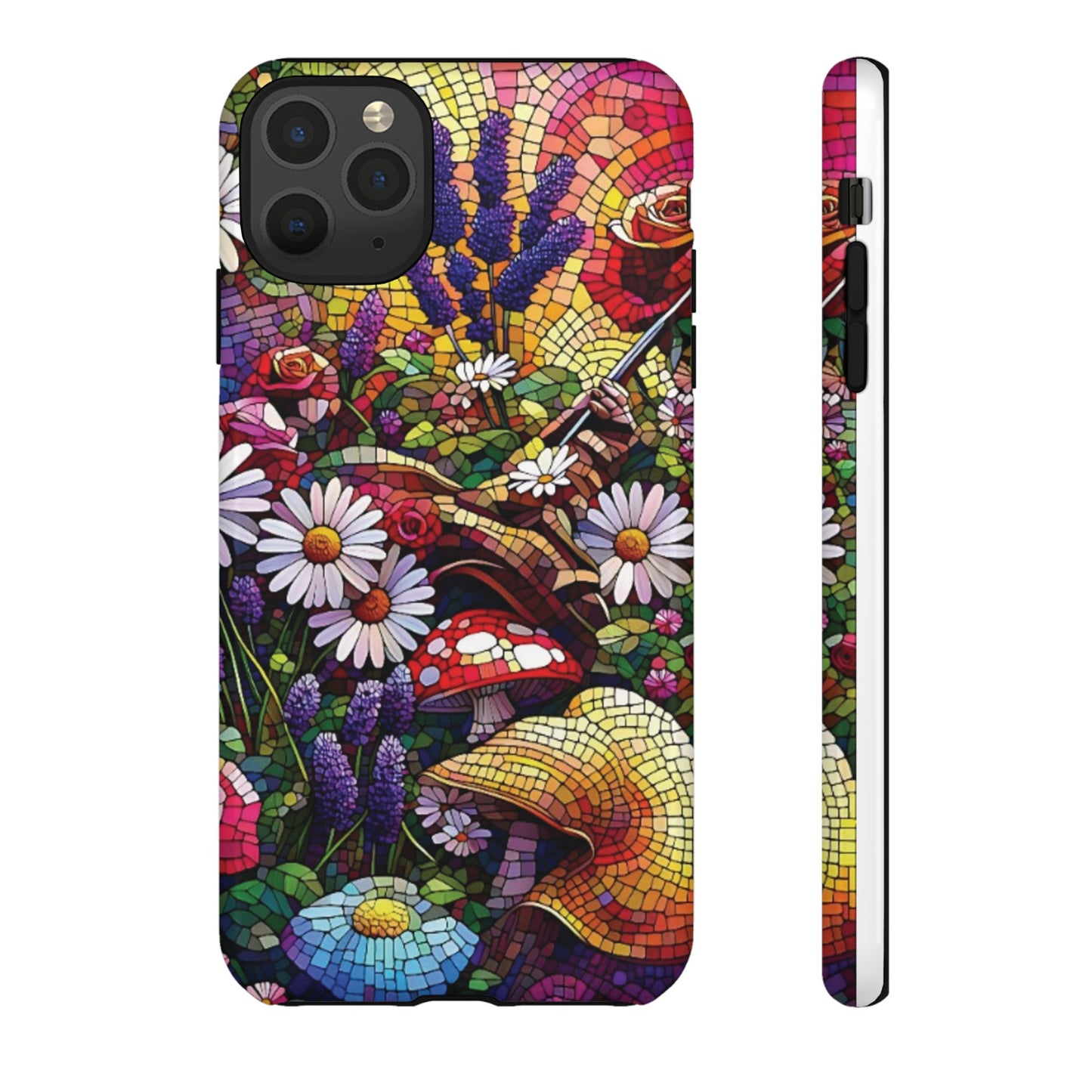 iPhone Lovers Vibrant Mosaic Floral Phone Case - Tough Cases with Vibrant Floral Design