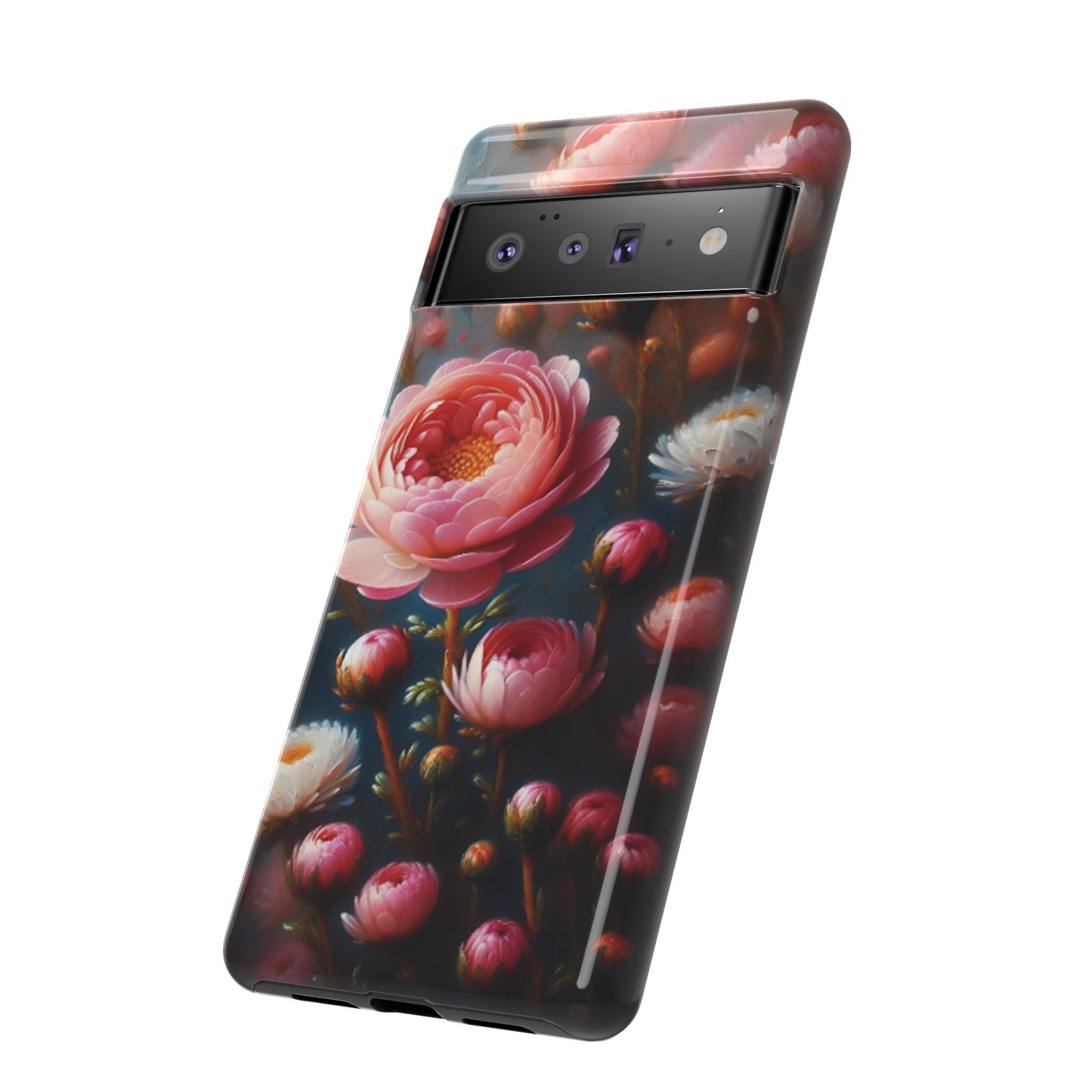Pixel Me Floral Tough Phone Case - Elegant Protective Design for Flower Lovers