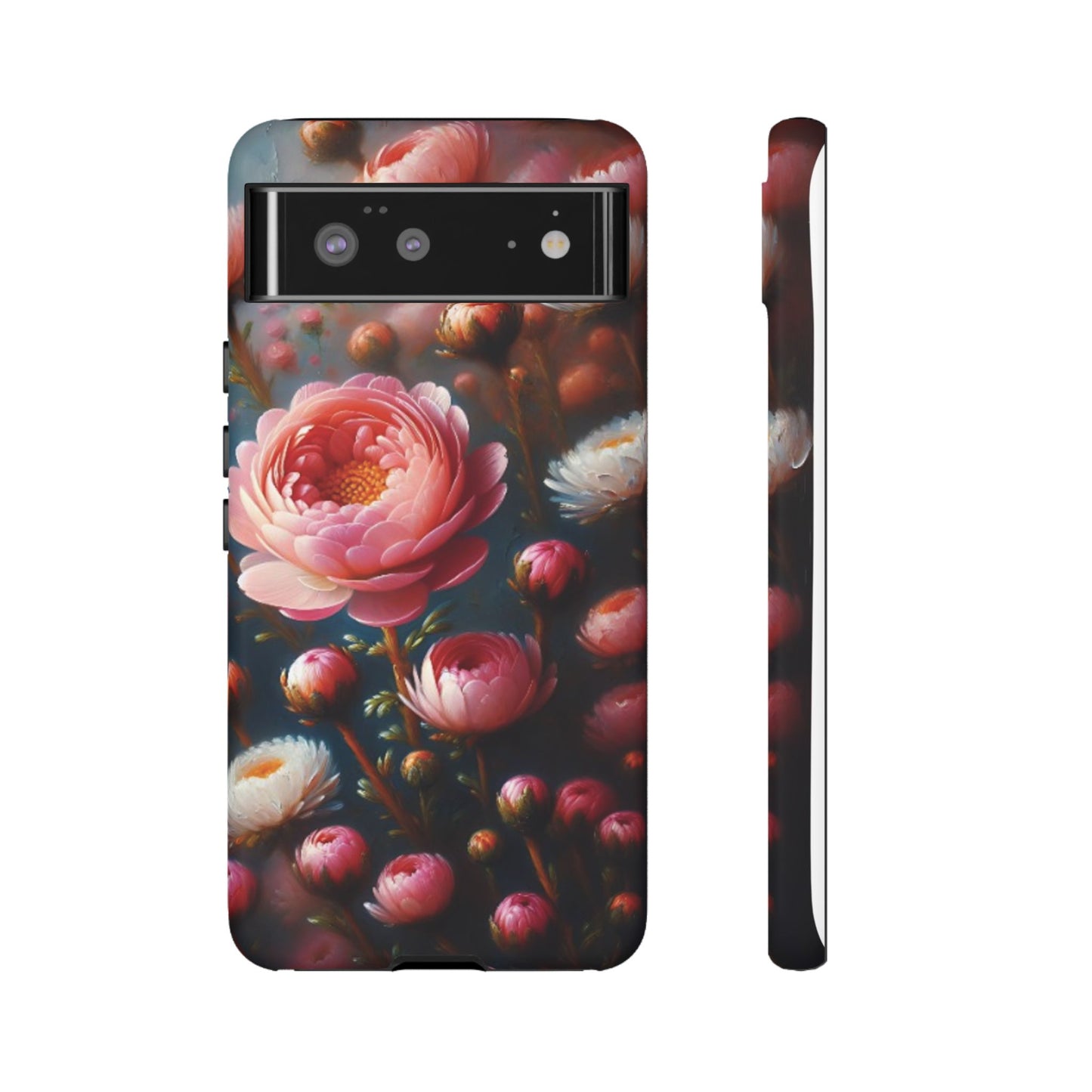 Pixel Me Floral Tough Phone Case - Elegant Protective Design for Flower Lovers