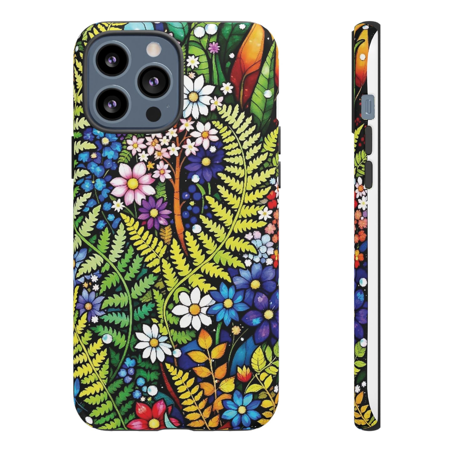 iPhone Lovers Floral Tough Phone Case - Vibrant Nature Design
