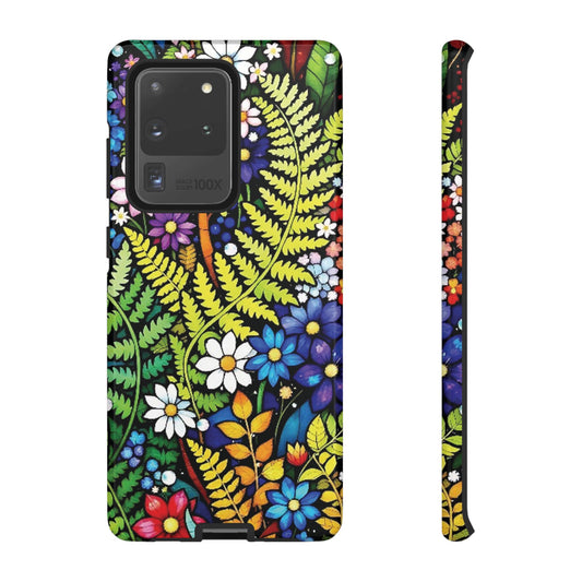 All Things Samsung Floral Tough Phone Case - Vibrant Nature Design