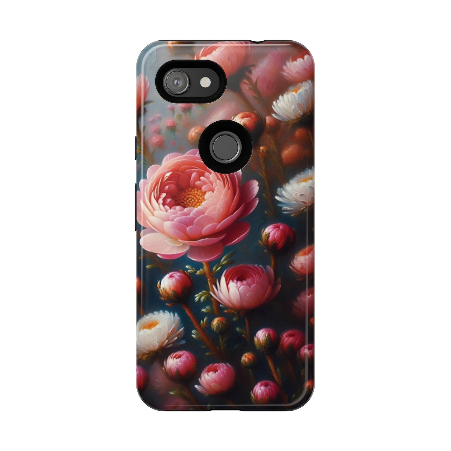 Pixel Me Floral Tough Phone Case - Elegant Protective Design for Flower Lovers