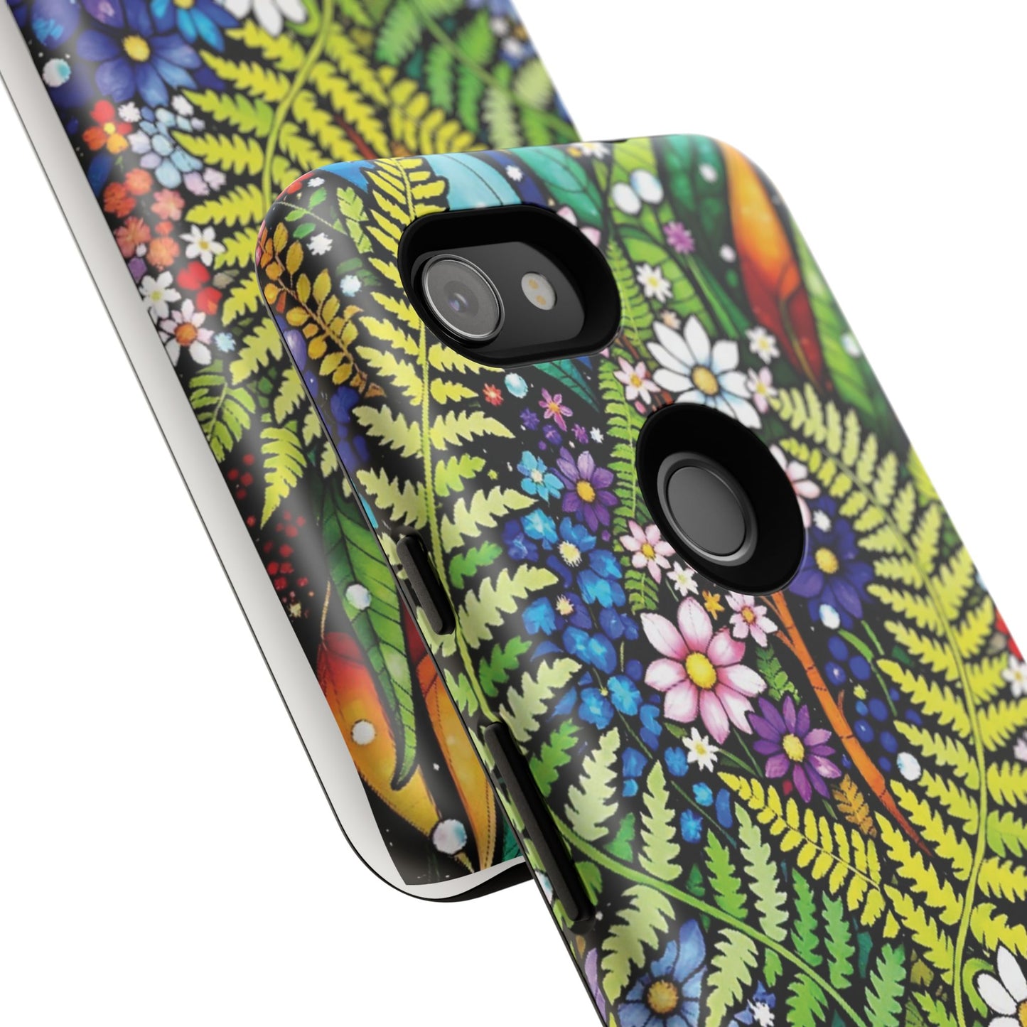 Pixel Me Floral Tough Phone Case - Vibrant Nature Design
