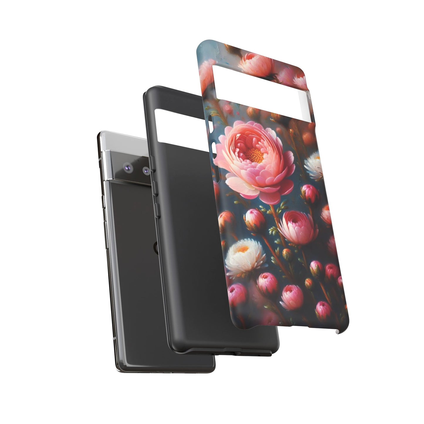 Pixel Me Floral Tough Phone Case - Elegant Protective Design for Flower Lovers