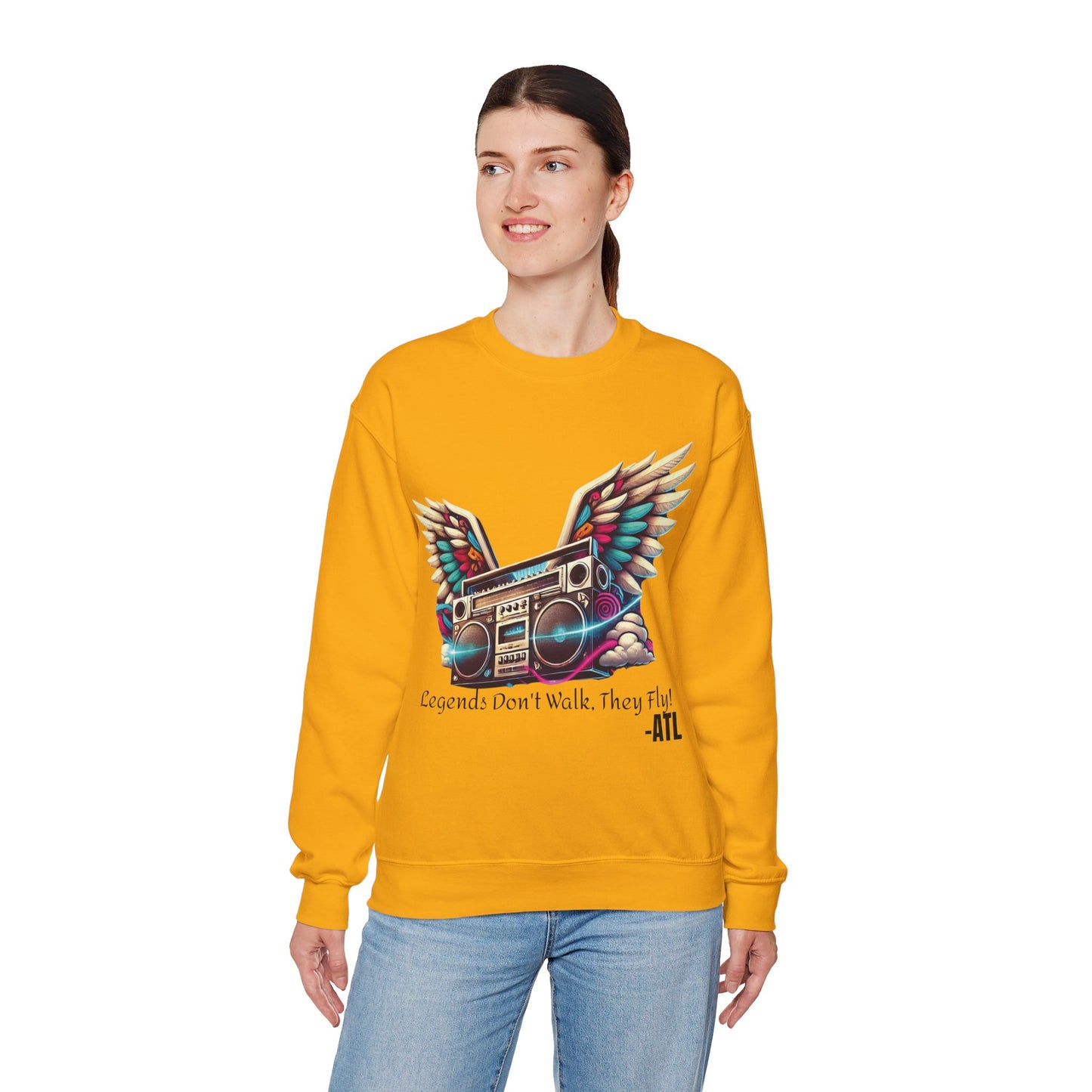 Legends Don’t Walk, They Fly! Unisex Heavy Blend™ Crewneck Sweatshirt