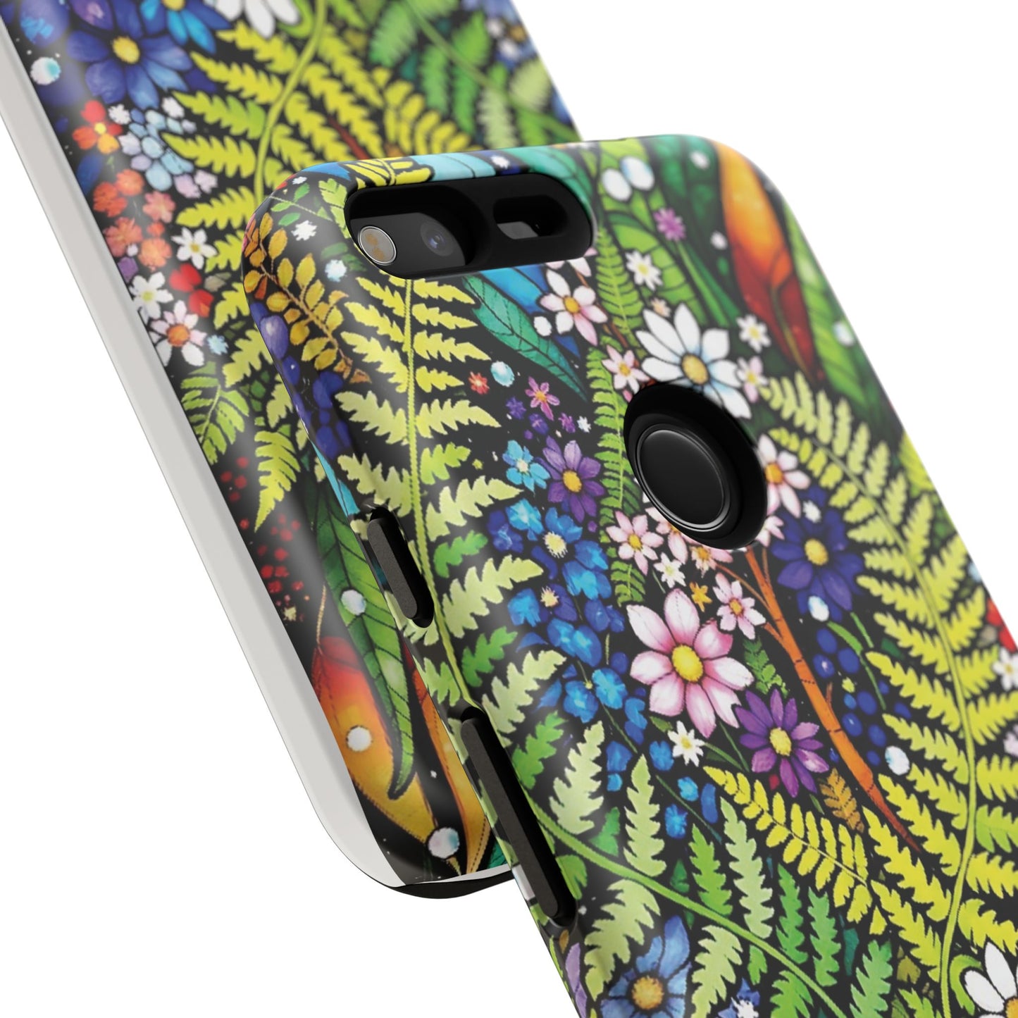 Pixel Me Floral Tough Phone Case - Vibrant Nature Design