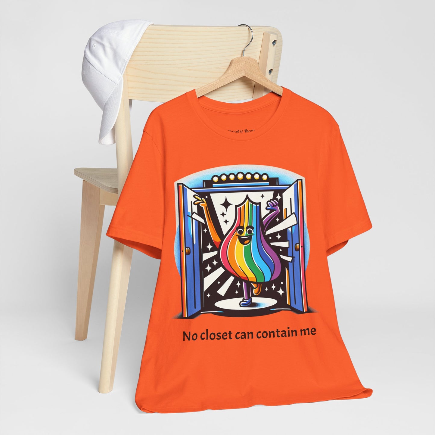 Loud and Proud-Pride Unisex Short Sleeve Tee - "No Closet Can Contain Me"