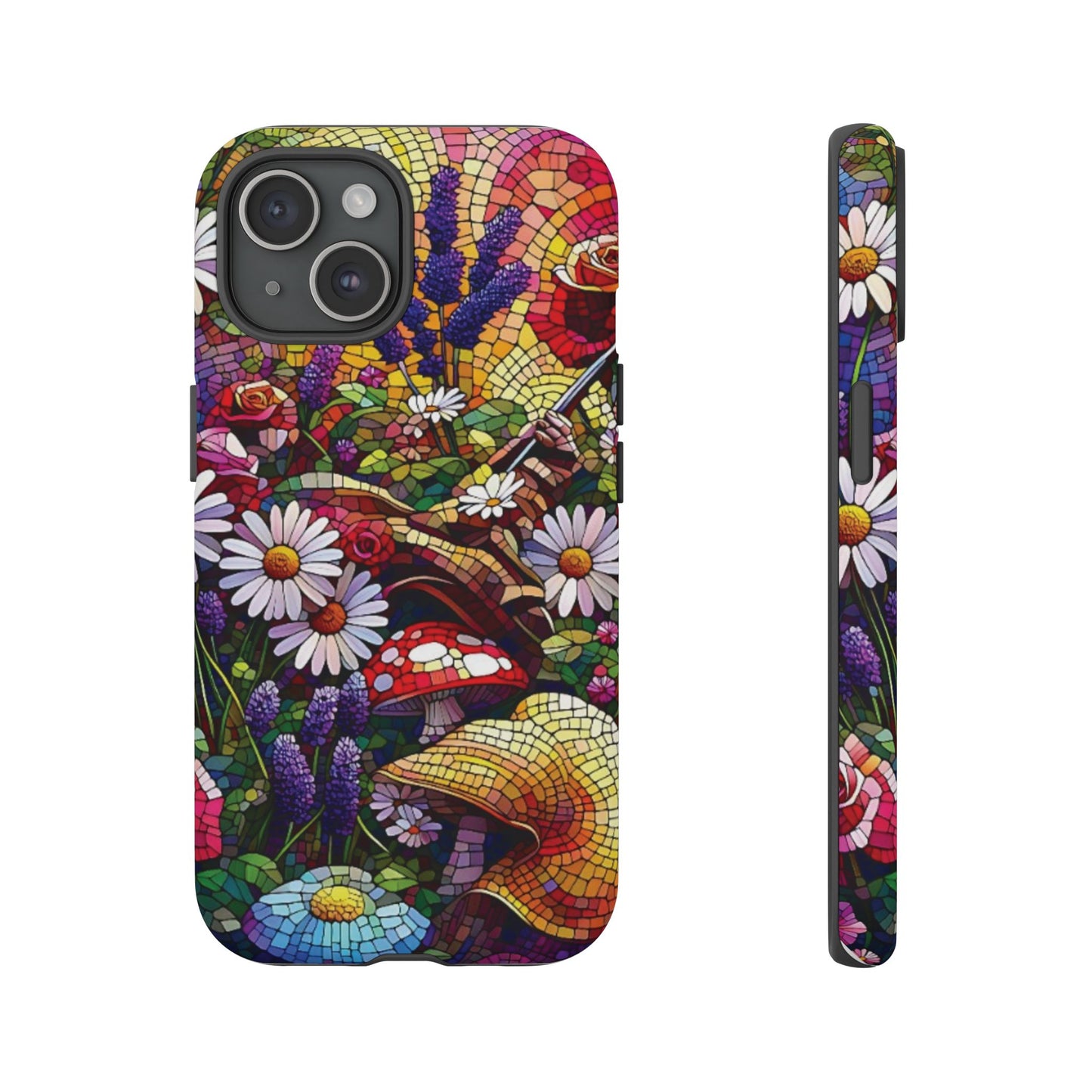 iPhone Lovers Vibrant Mosaic Floral Phone Case - Tough Cases with Vibrant Floral Design