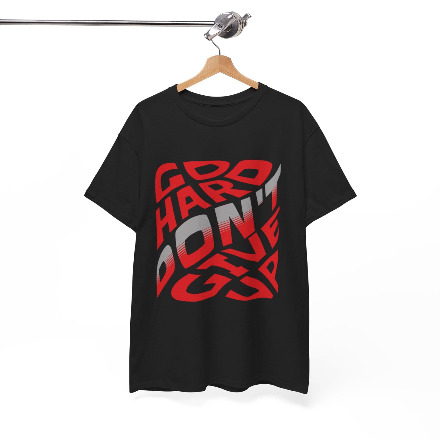 Go Hard Don't Give Up Unisex Heavy Cotton Tee