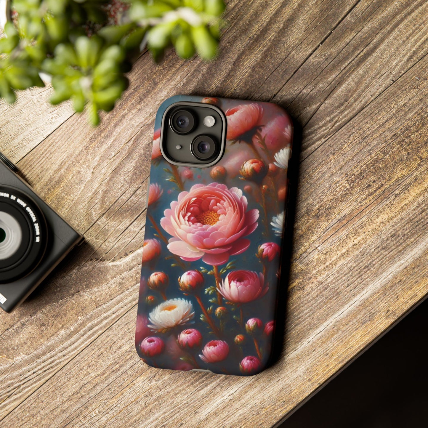 iPhone Lovers Floral Camera Phone Case - Tough & stylish protection case