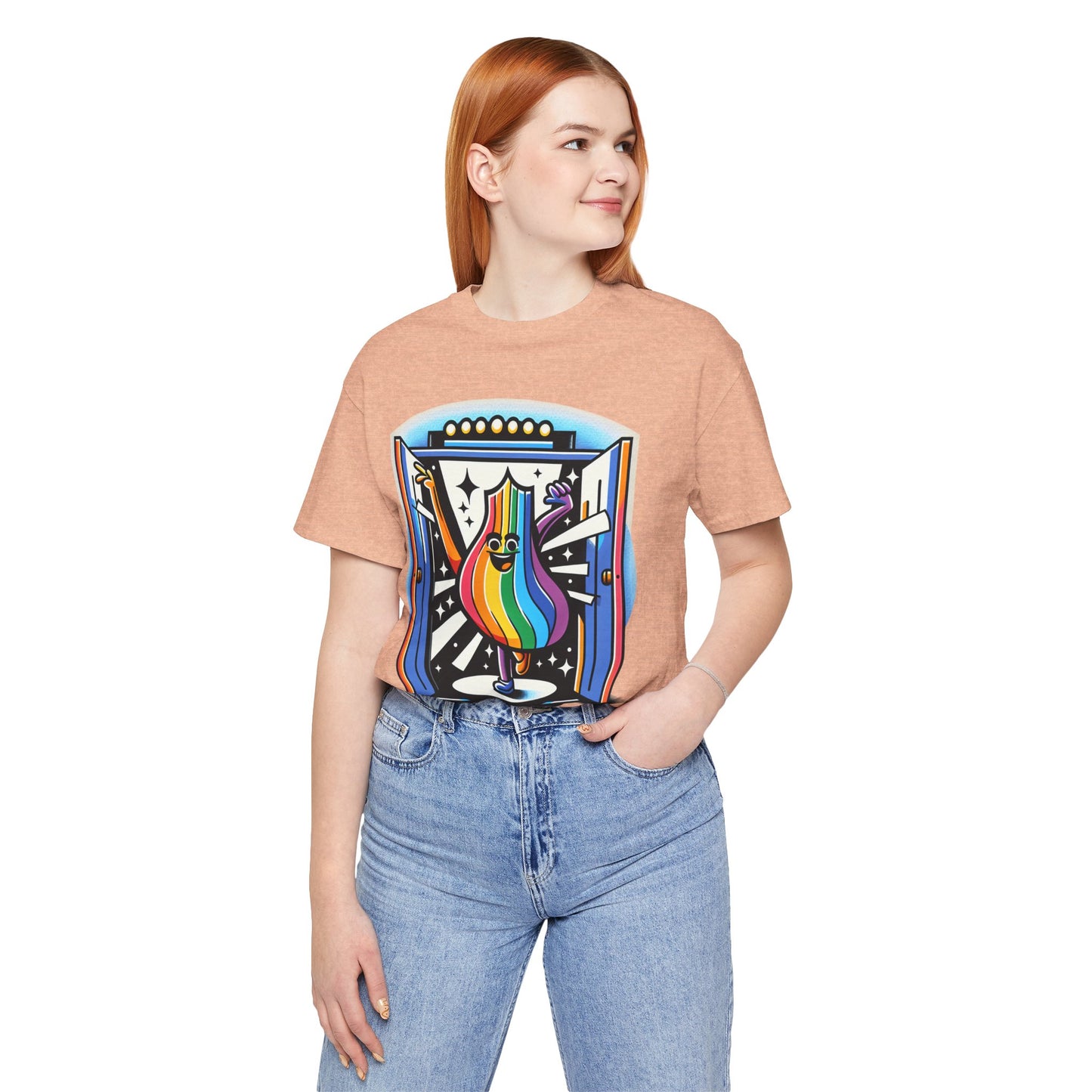 Loud and Proud-Pride Unisex Short Sleeve Tee - "No Closet Can Contain Me"