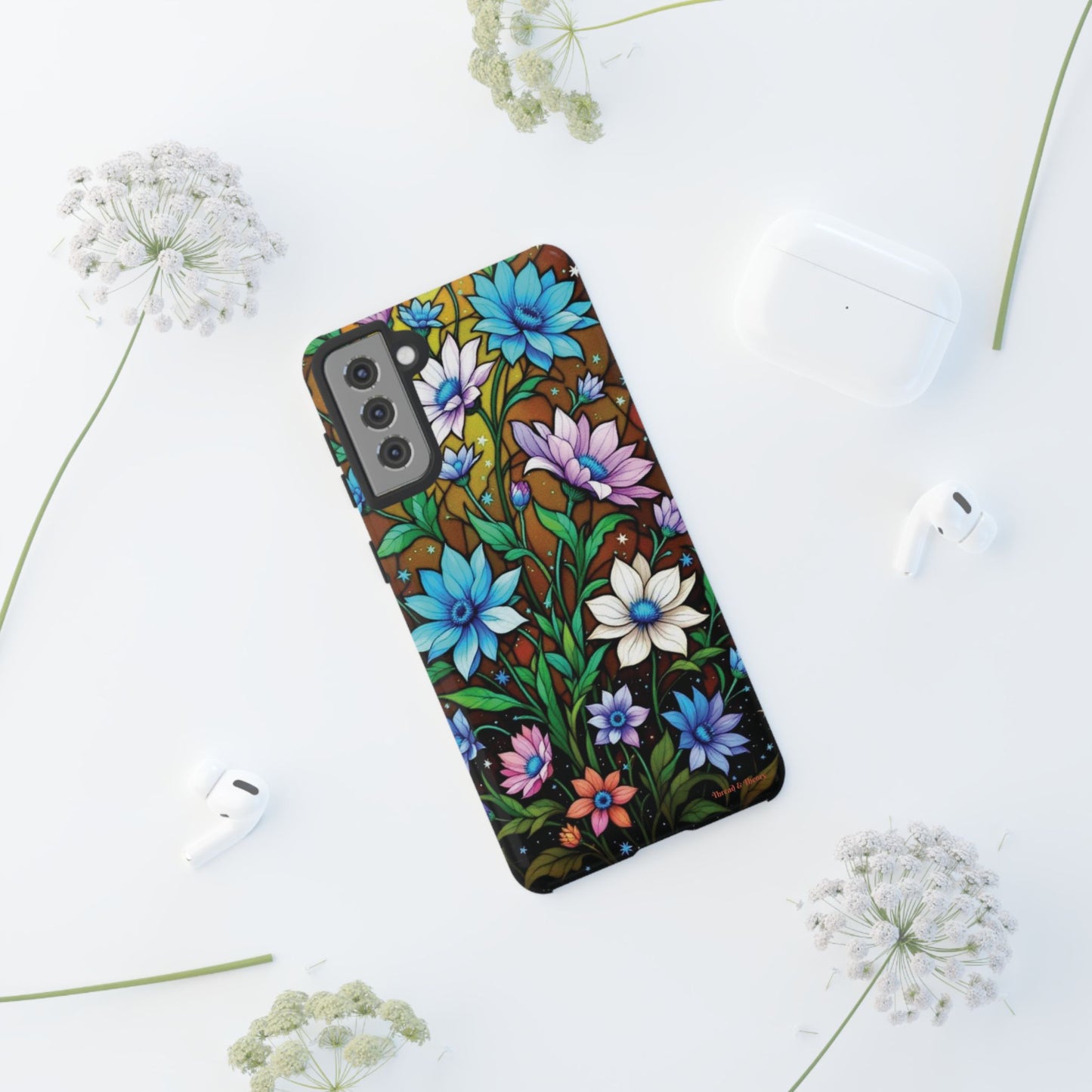 All things Samsung Floral Pattern Phone Case - Tough Cases with Vibrant Flowers