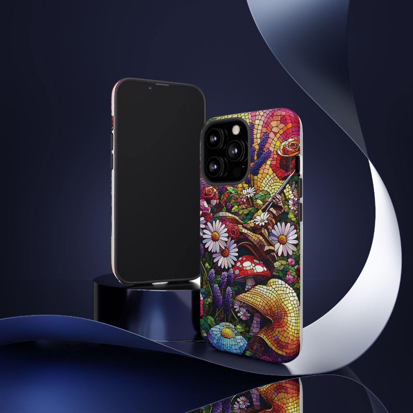 iPhone Lovers Vibrant Mosaic Floral Phone Case - Tough Cases with Vibrant Floral Design