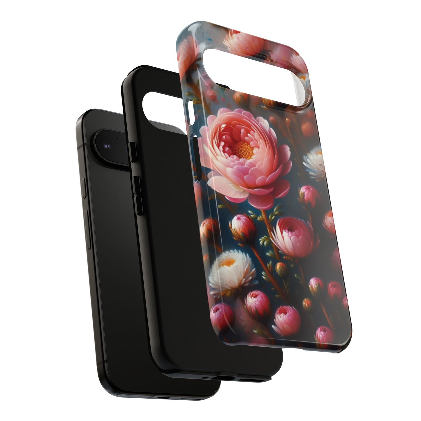 Pixel Me Floral Tough Phone Case - Elegant Protective Design for Flower Lovers