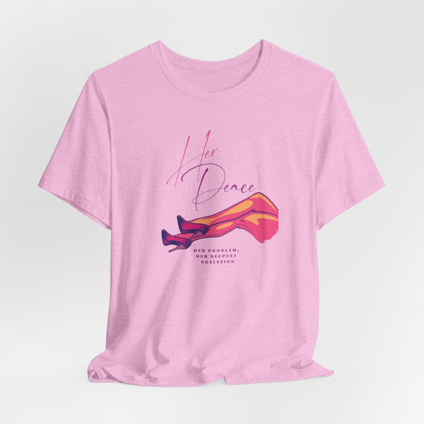 Her Peace Unisex Short Sleeve Tee - Vibrant Graphic Tee for Lovers