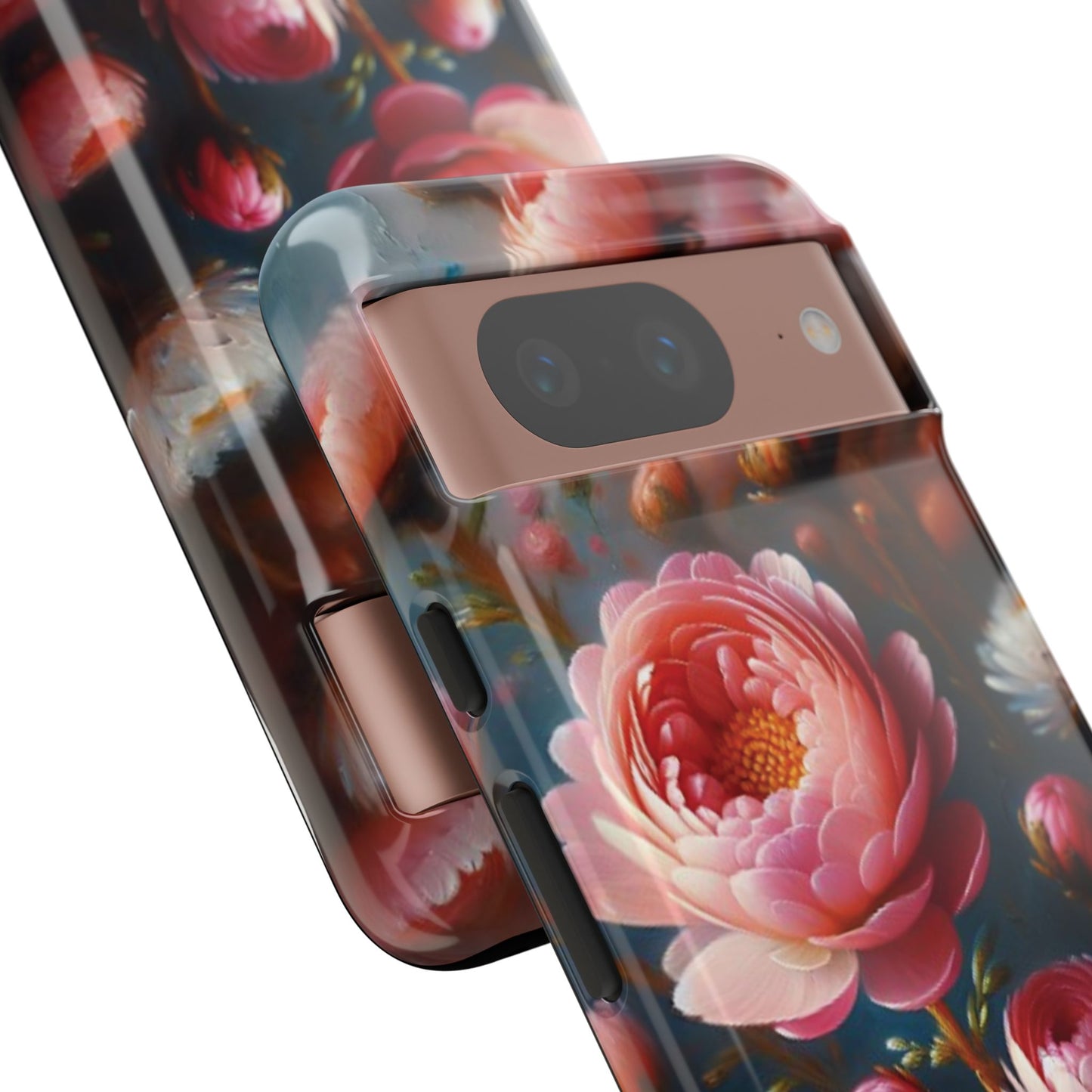Pixel Me Floral Tough Phone Case - Elegant Protective Design for Flower Lovers