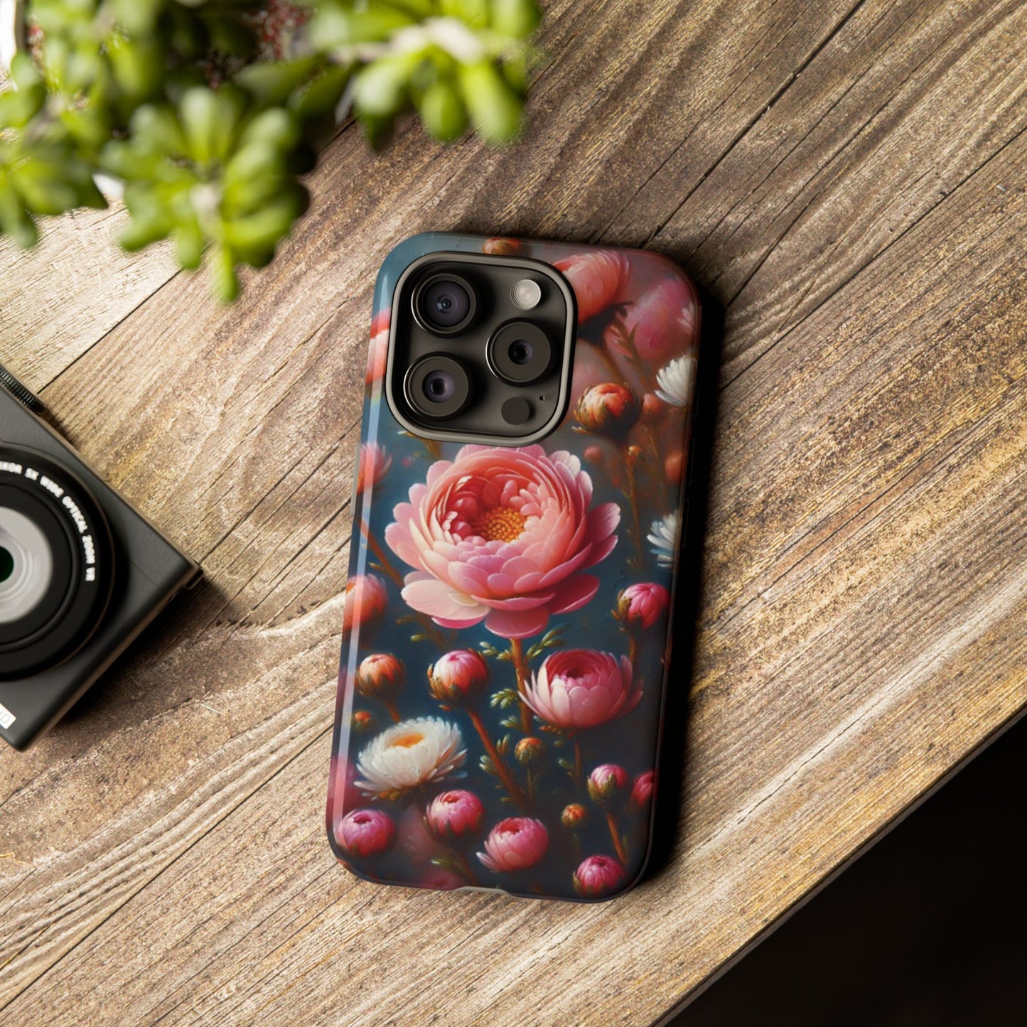 iPhone Lovers Floral Camera Phone Case - Tough & stylish protection case