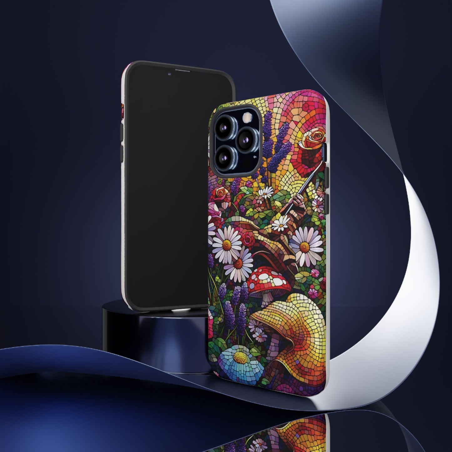 iPhone Lovers Vibrant Mosaic Floral Phone Case - Tough Cases with Vibrant Floral Design
