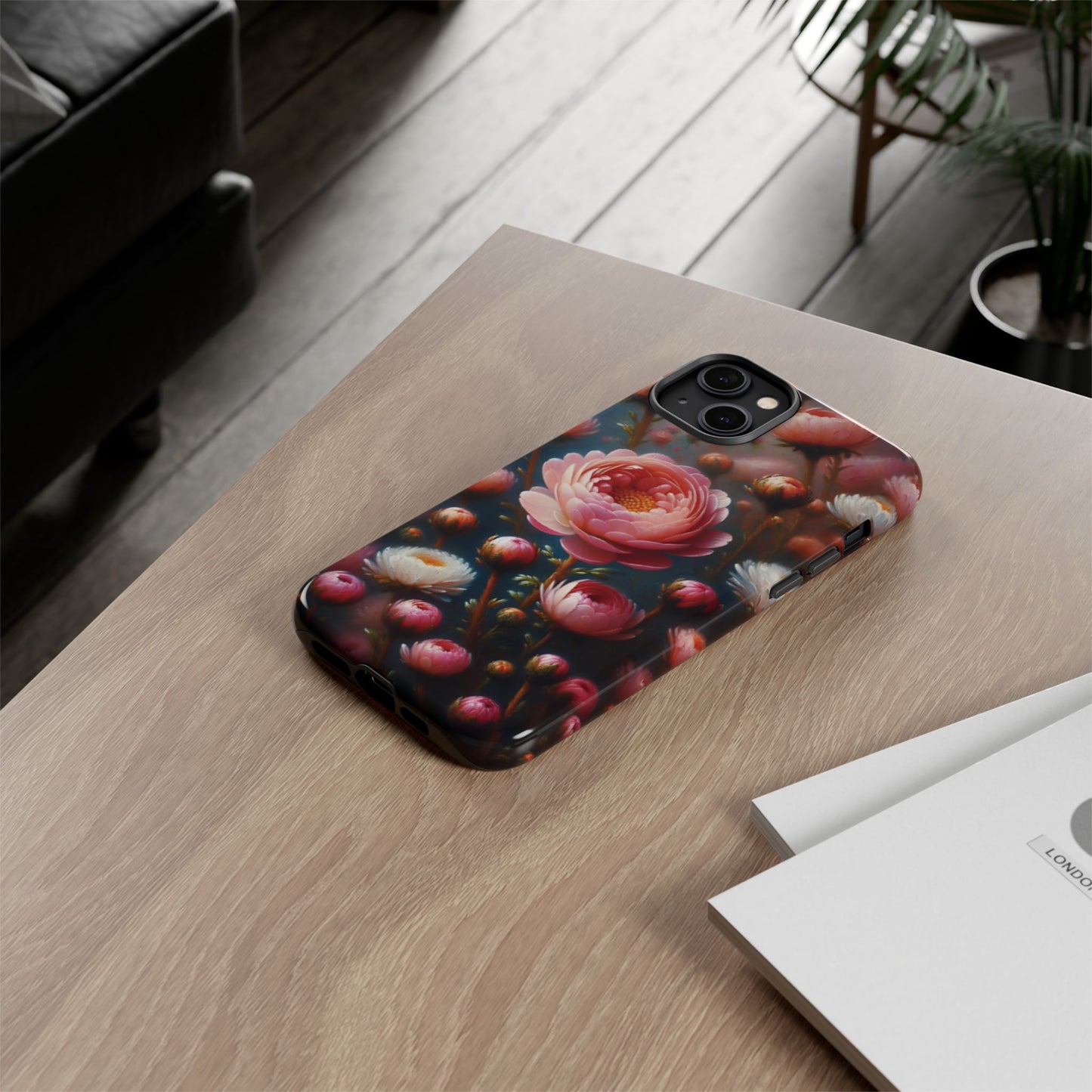 iPhone Lovers Floral Camera Phone Case - Tough & stylish protection case