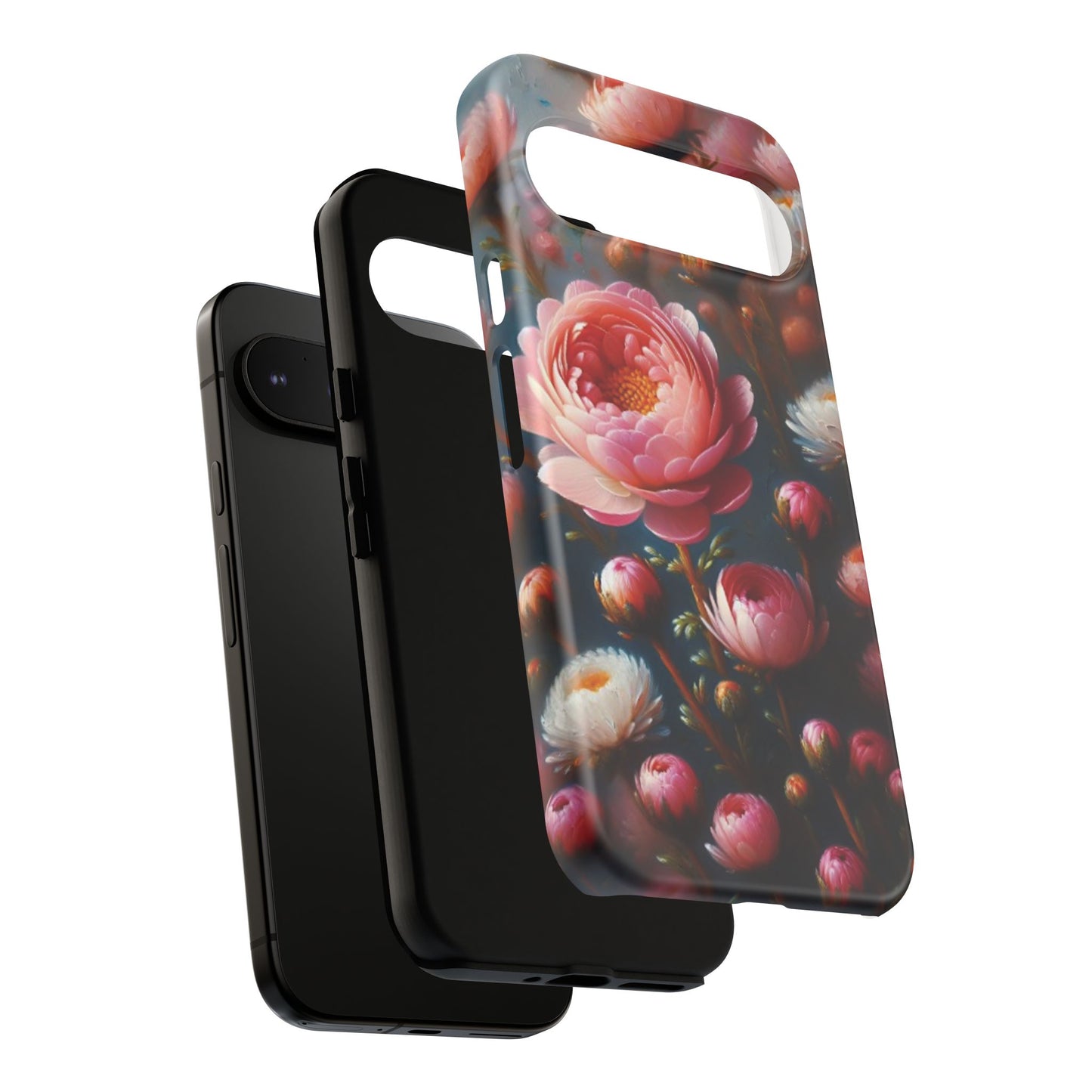 Pixel Me Floral Tough Phone Case - Elegant Protective Design for Flower Lovers
