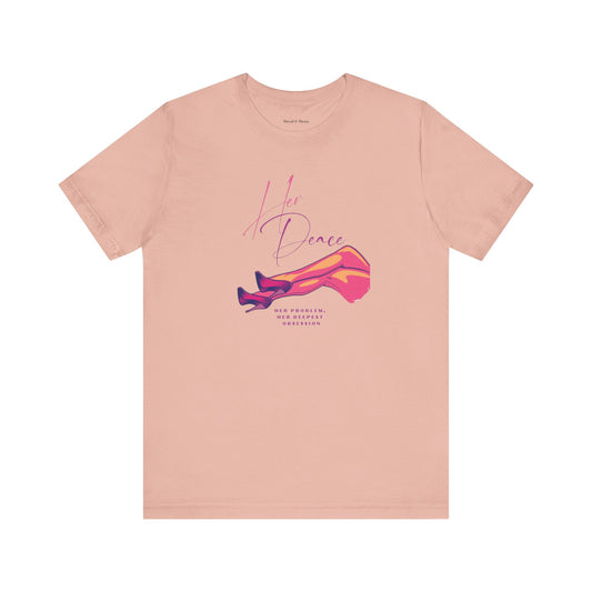 Her Peace Unisex Short Sleeve Tee - Vibrant Graphic Tee for Lovers