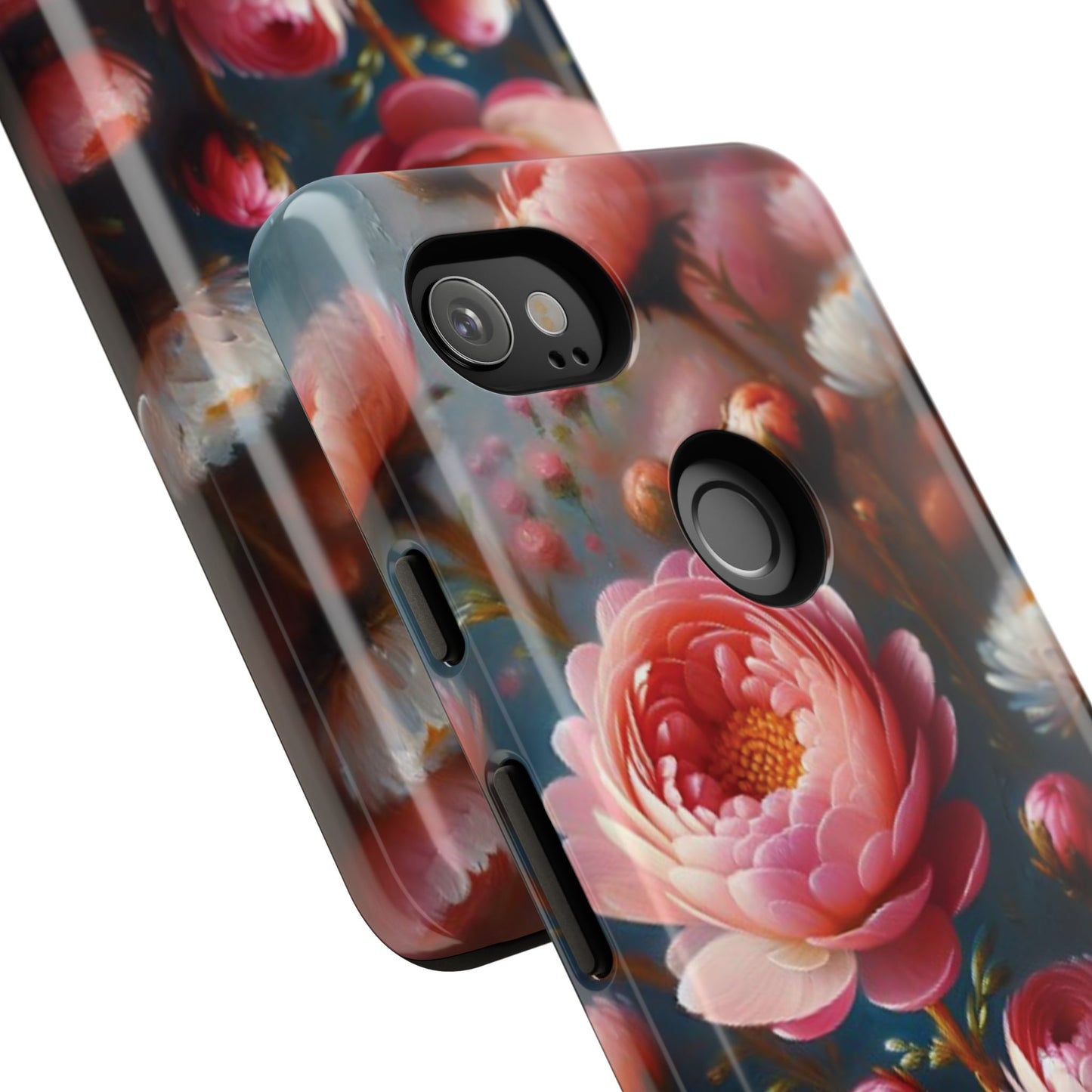 Pixel Me Floral Tough Phone Case - Elegant Protective Design for Flower Lovers