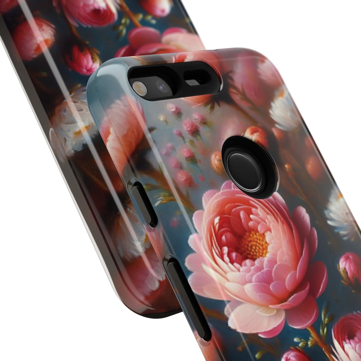 Pixel Me Floral Tough Phone Case - Elegant Protective Design for Flower Lovers