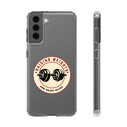 All Things Samsung Raising Weights and Heart Rates Phone Case