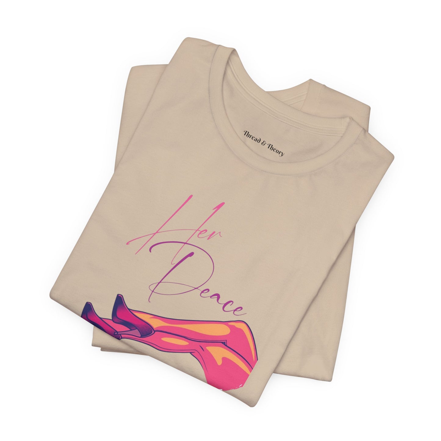 Her Peace Unisex Short Sleeve Tee - Vibrant Graphic Tee for Lovers