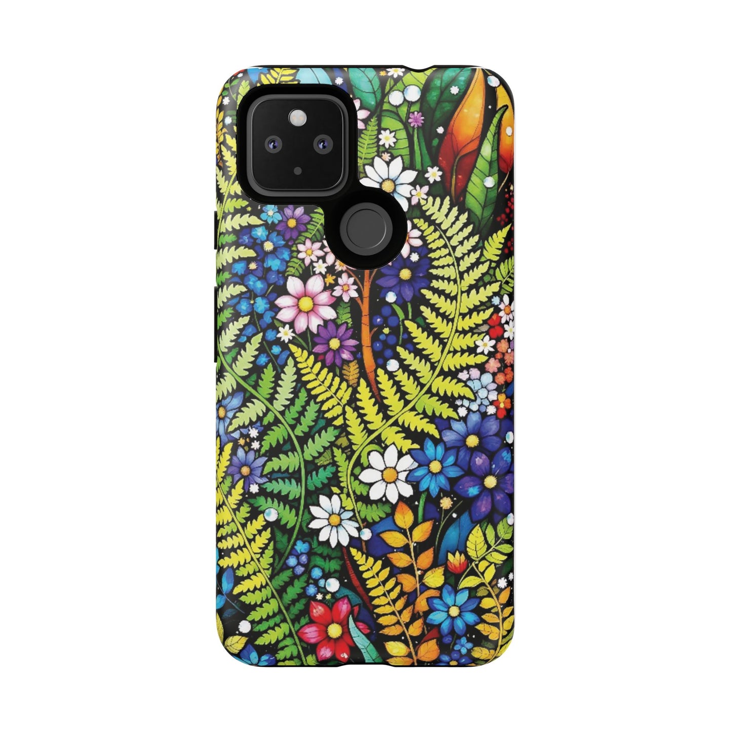 Pixel Me Floral Tough Phone Case - Vibrant Nature Design