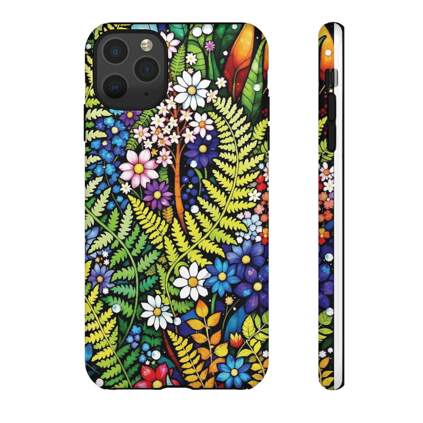 iPhone Lovers Floral Tough Phone Case - Vibrant Nature Design