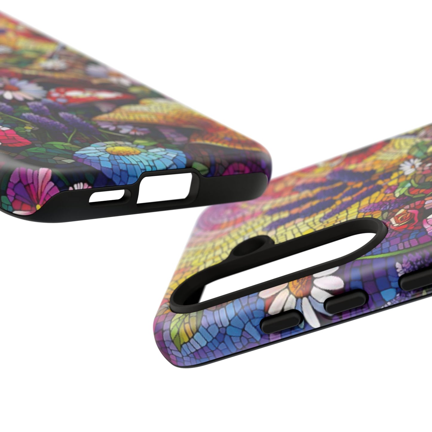 All things Samsung Vibrant Mosaic Floral Phone Case - Tough Cases for Nature Lovers