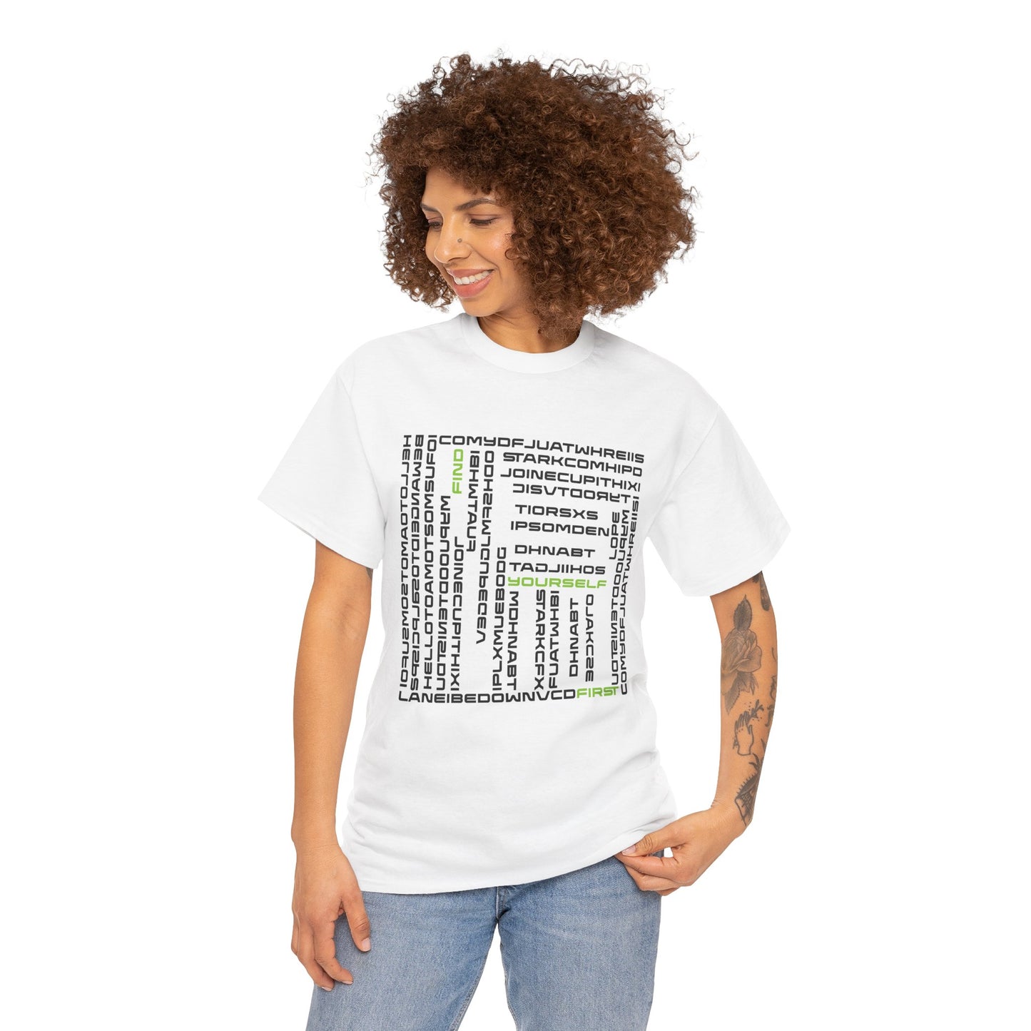 Find Yourself First Unisex Heavy Cotton Tee