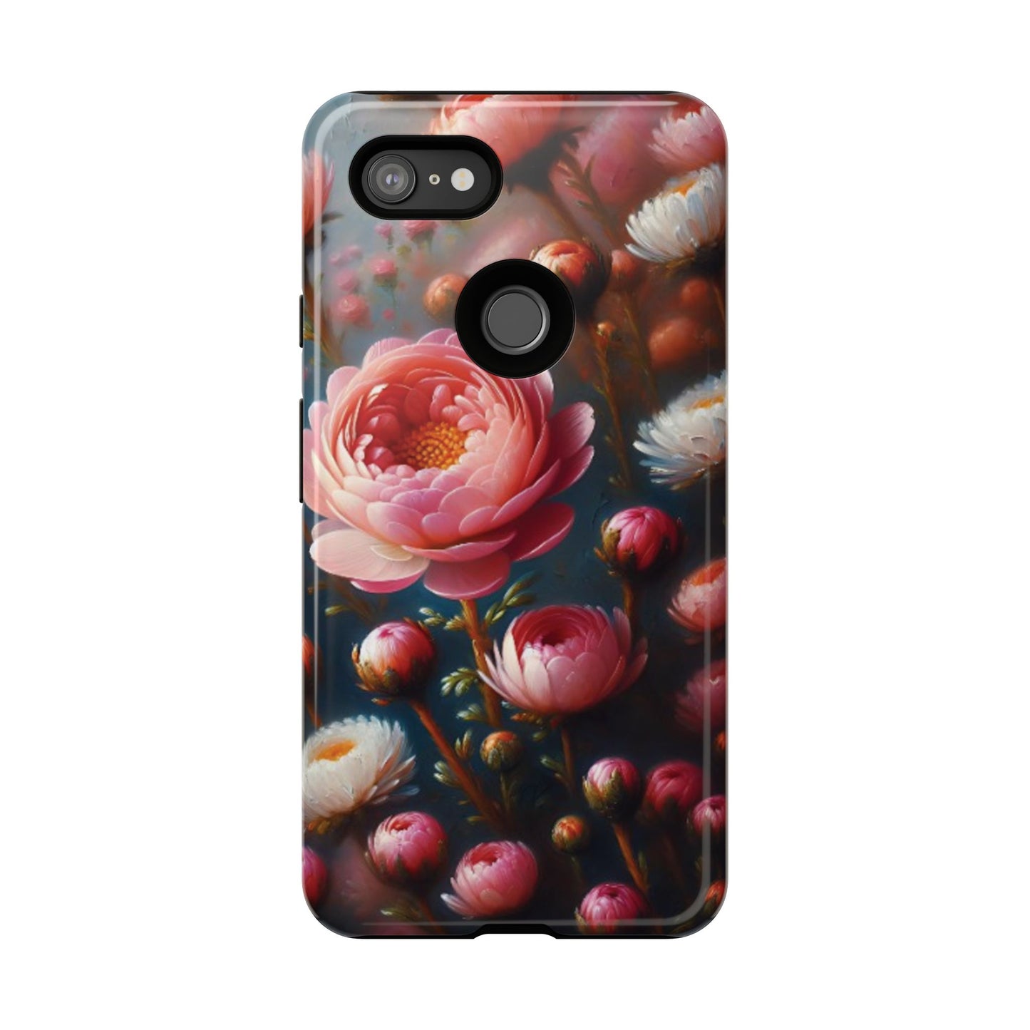Pixel Me Floral Tough Phone Case - Elegant Protective Design for Flower Lovers